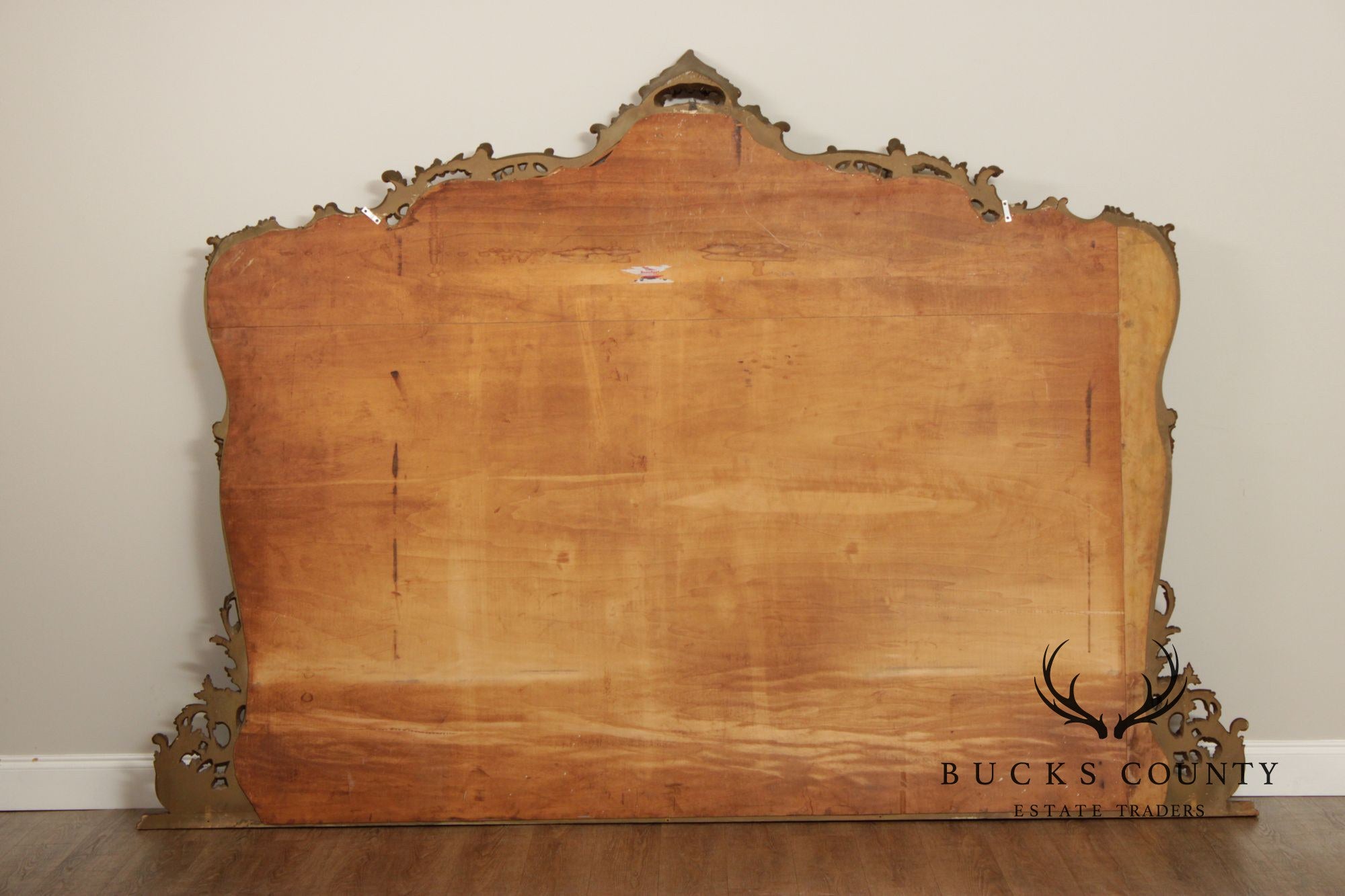 Monumental Vintage Italian Rococo Style Mantel or Fireplace Mirror