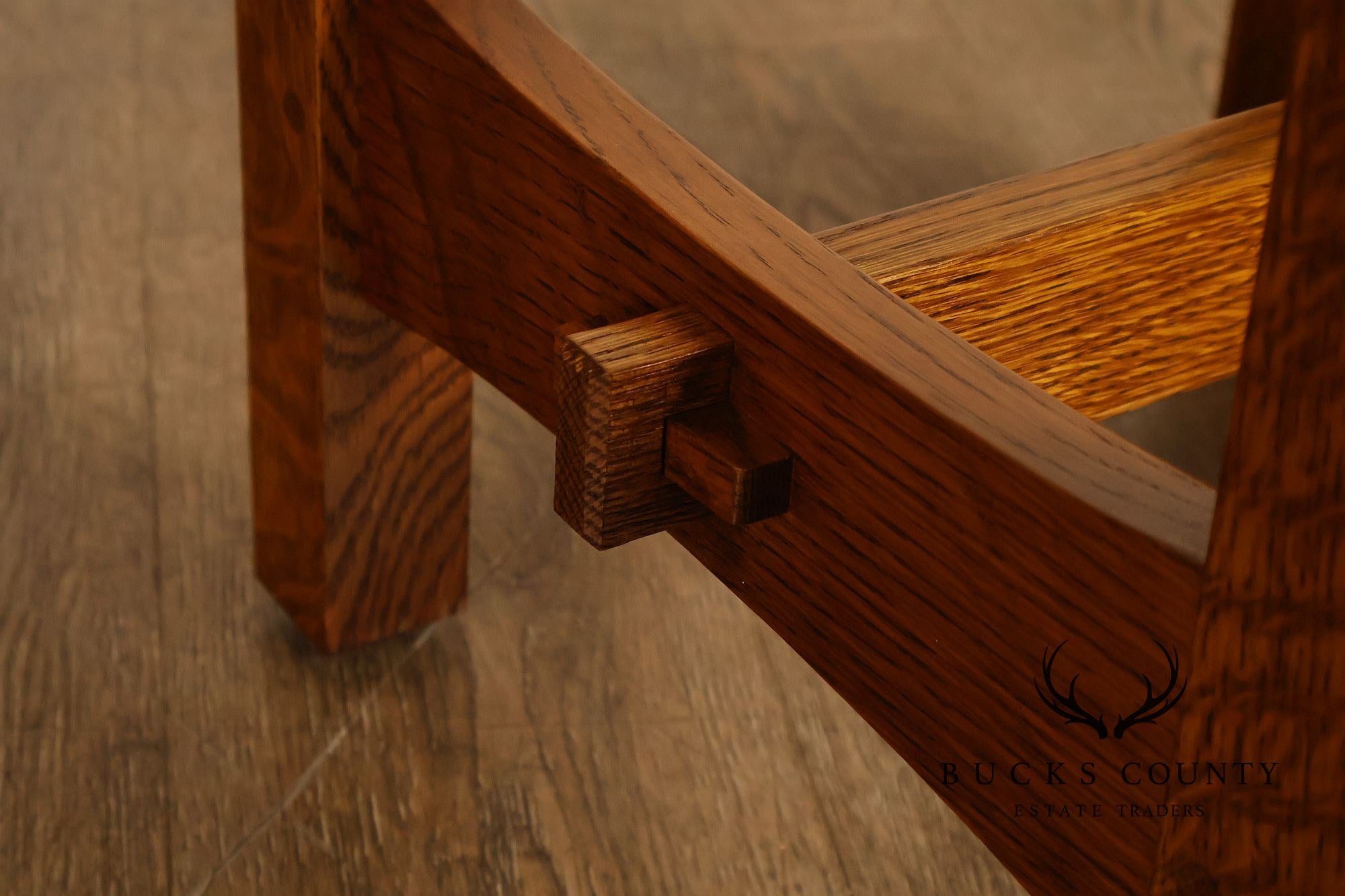 Stickley Mission Collection Oak Tile Top Plant Stand