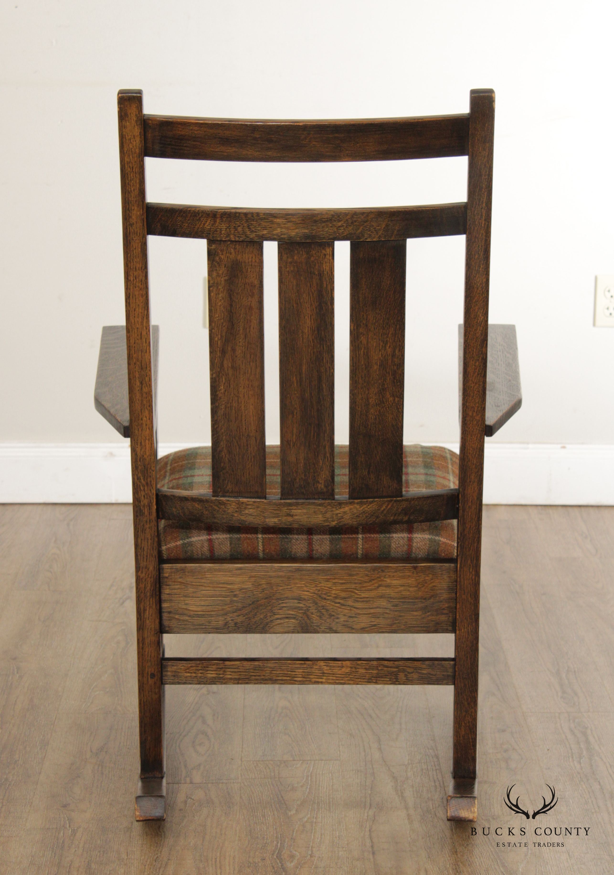 Stickley Mission Collection Harvey Ellis Oak Rocking Chair