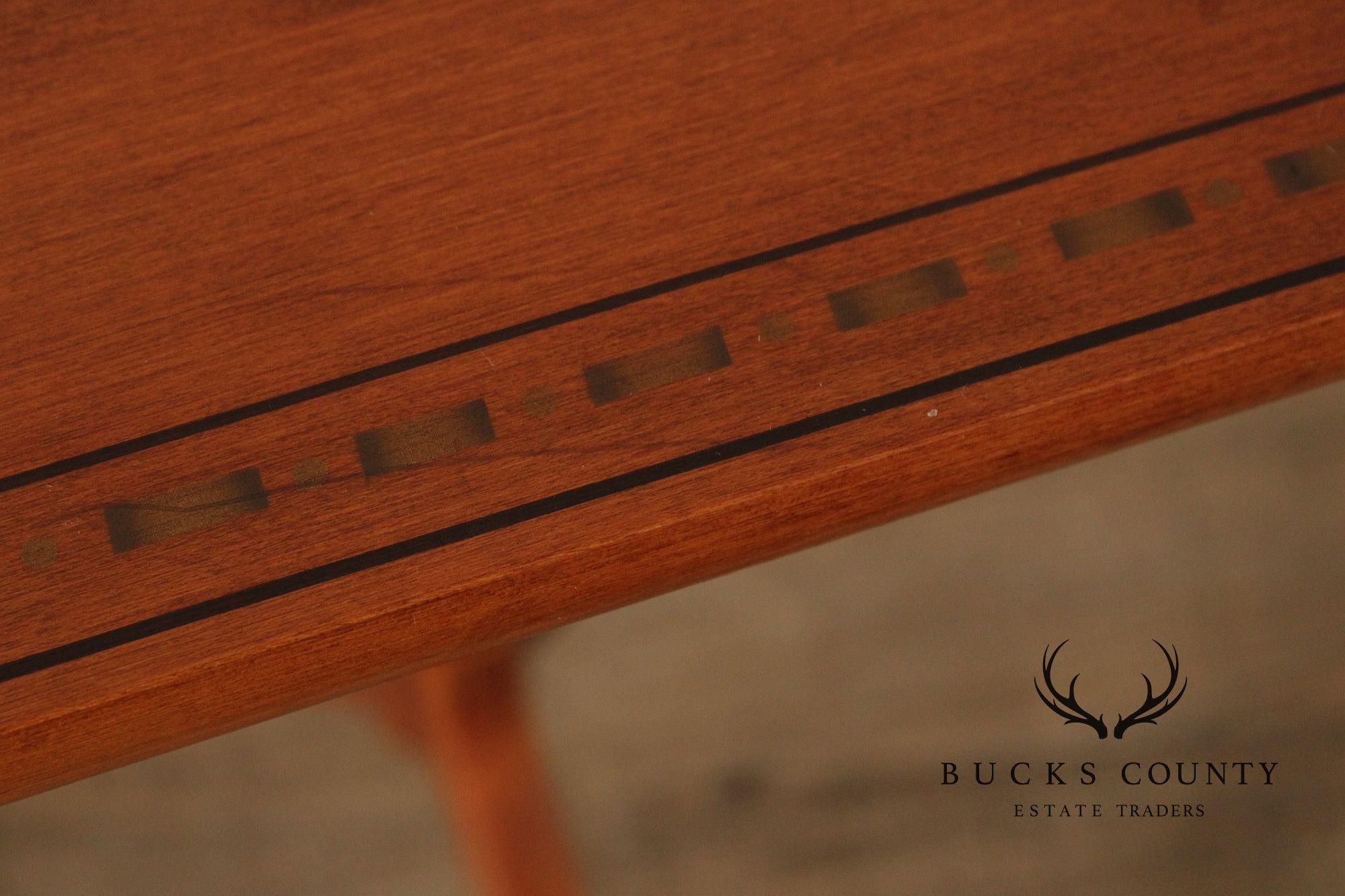 L. Hitchcock Stenciled Maple Small SideTable
