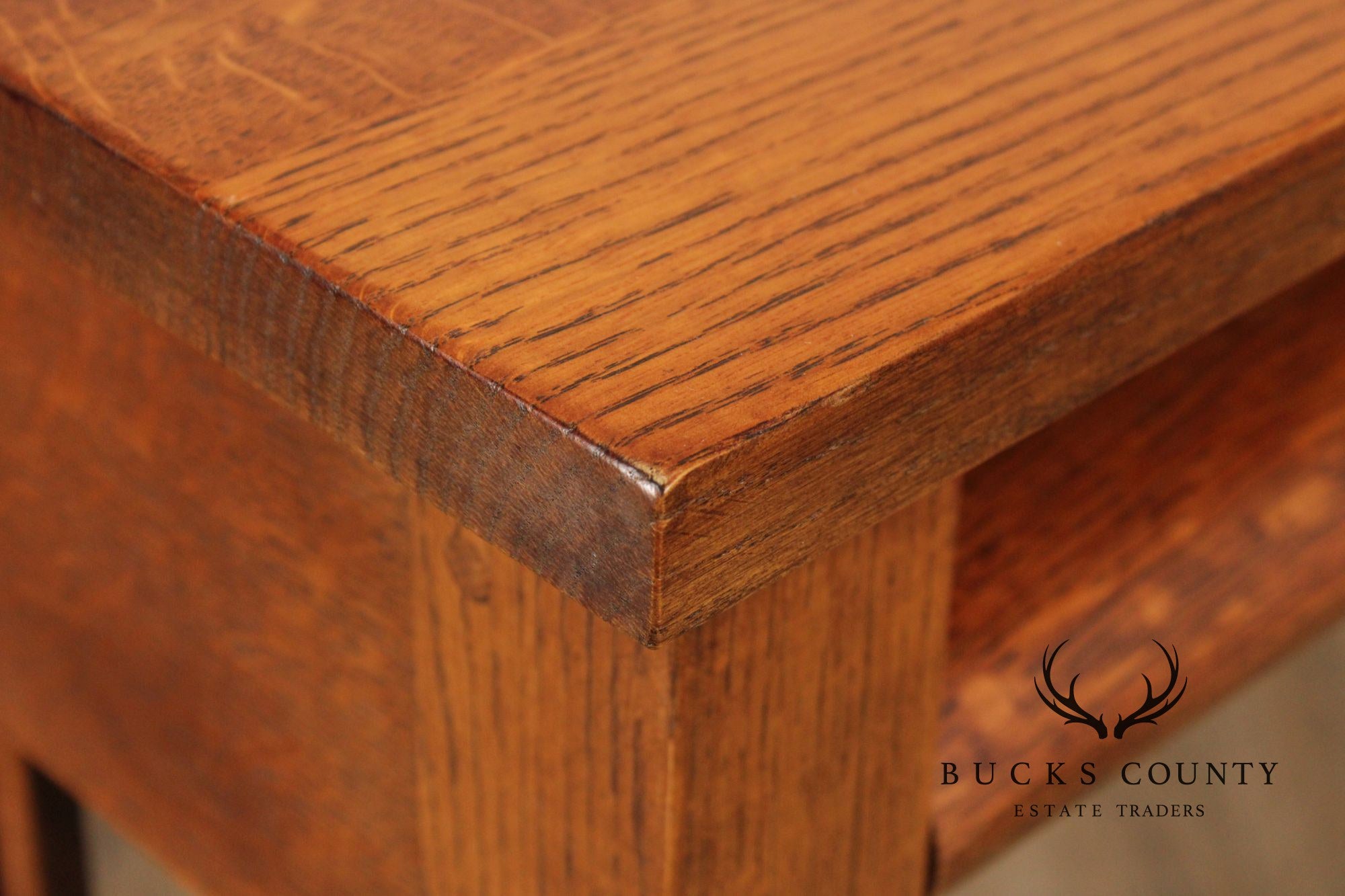 Stickley Mission Collection Oak Spindle Desk