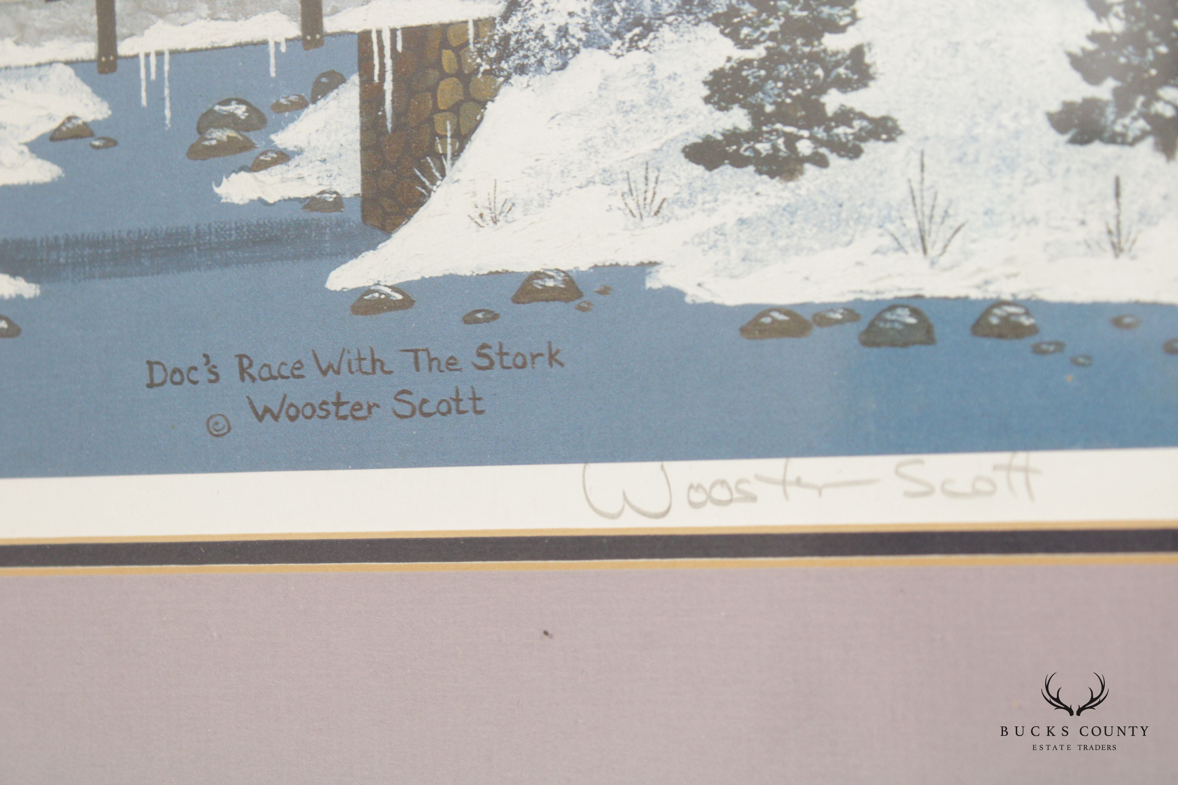 Jane Wooster Scott 'Doc's Race with the Stork' Limited Edition Art Print