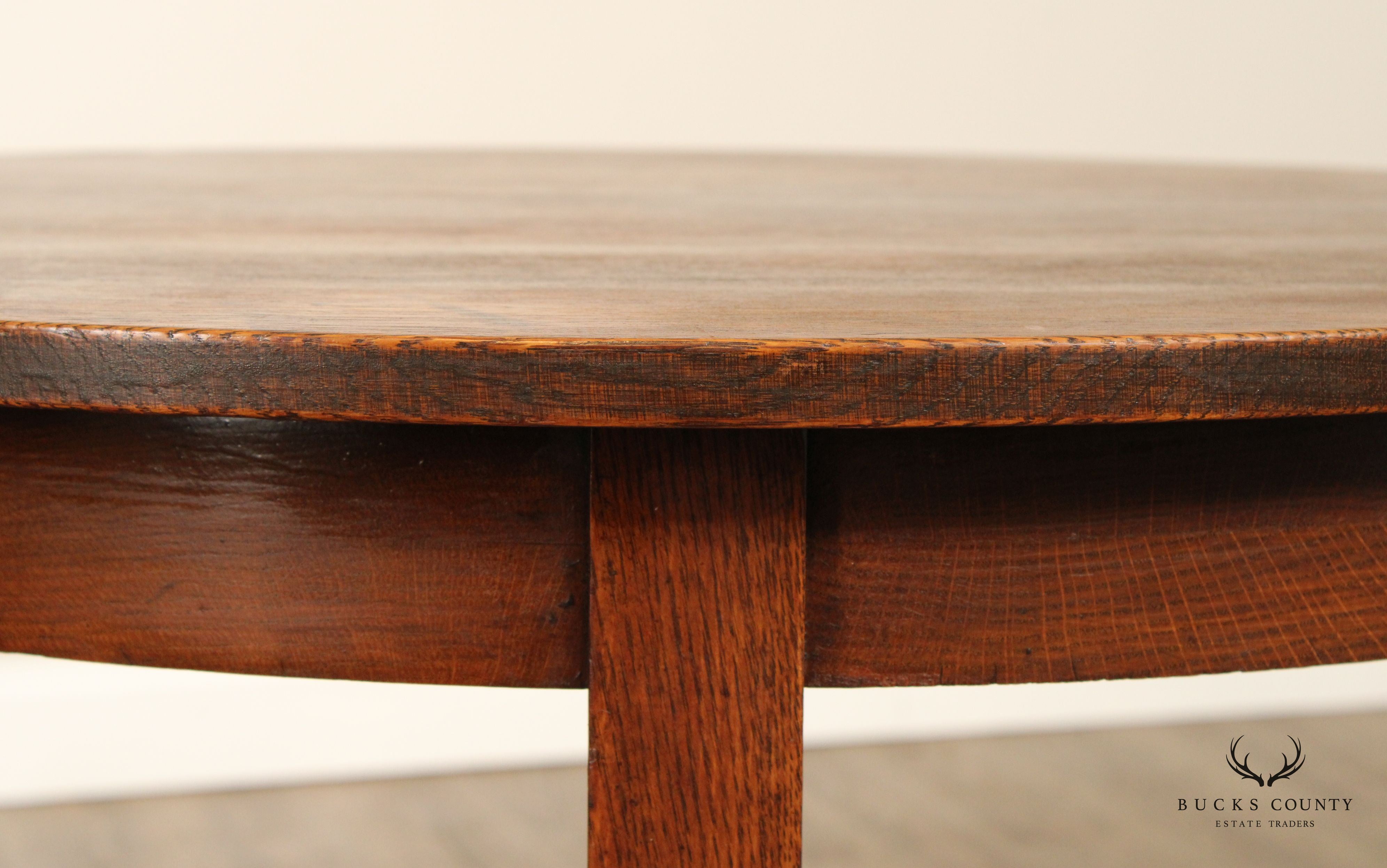 L & J G Stickley Antique Mission Oak Lamp Table