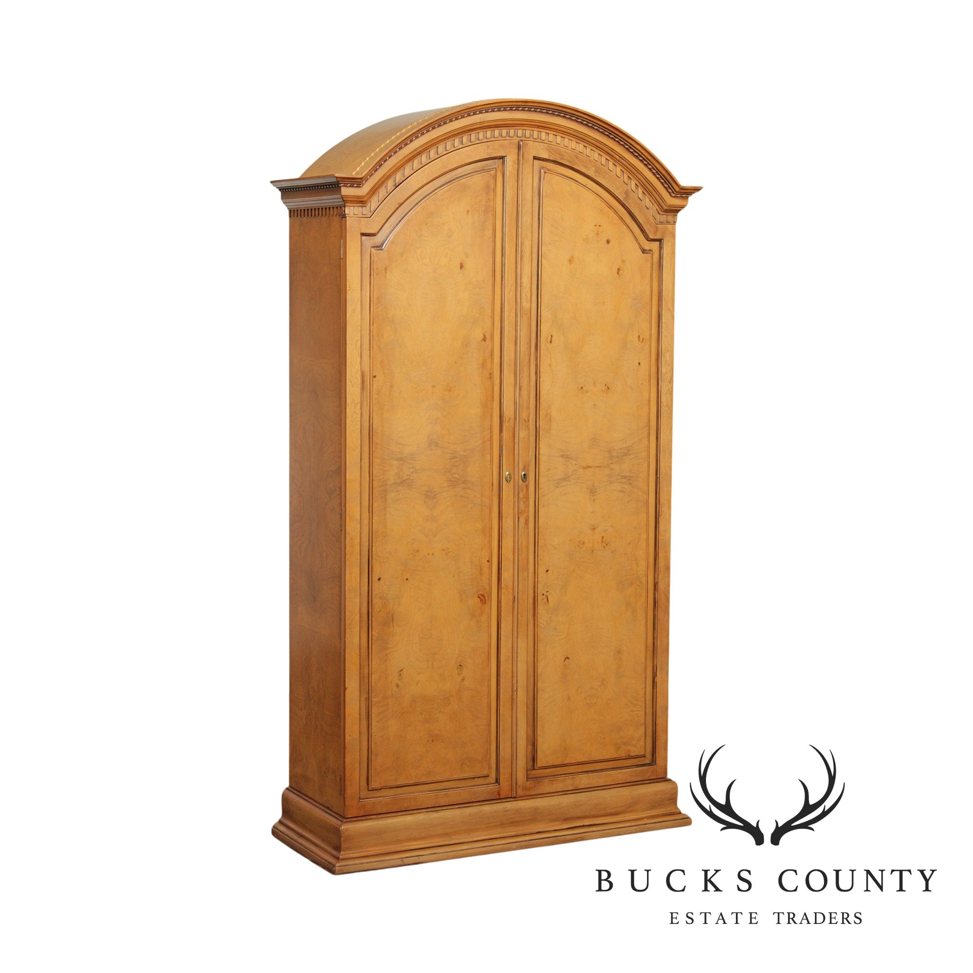 Francesco Molon for Giemme Burl Wood Liquor Cabinet, Bar Armoire