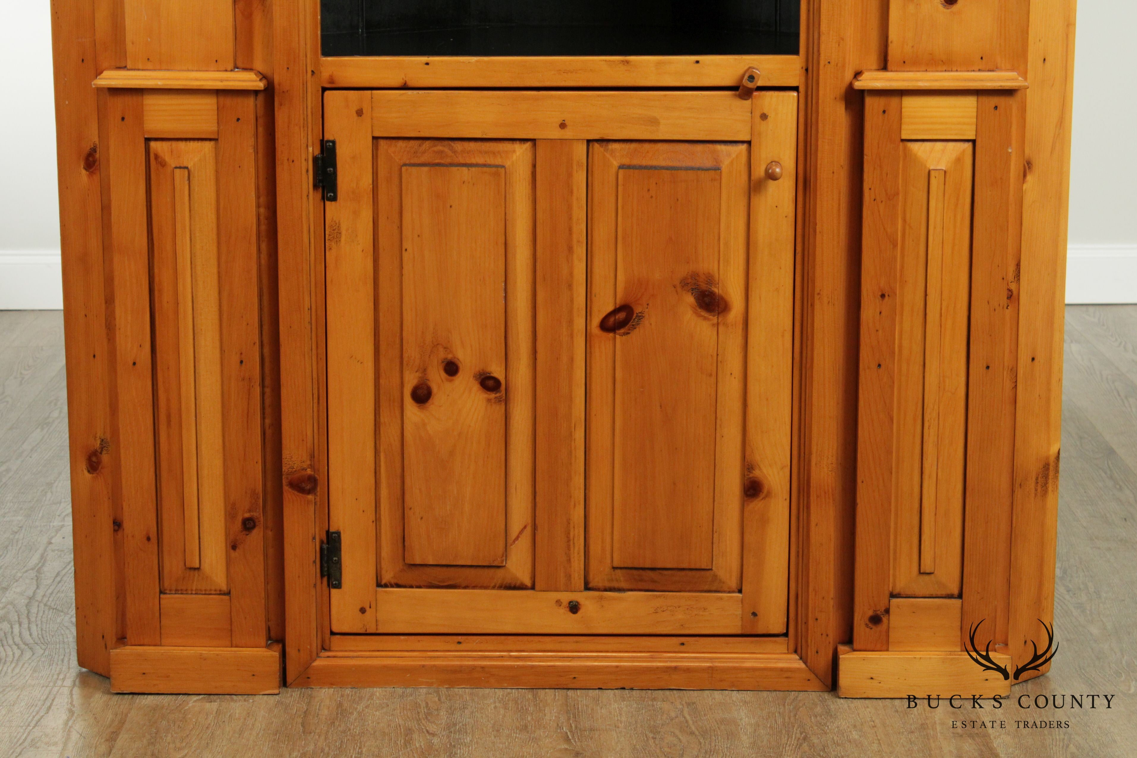 Stephen Von Hohen Bucks Country Collection Custom Pine Corner Cabinet