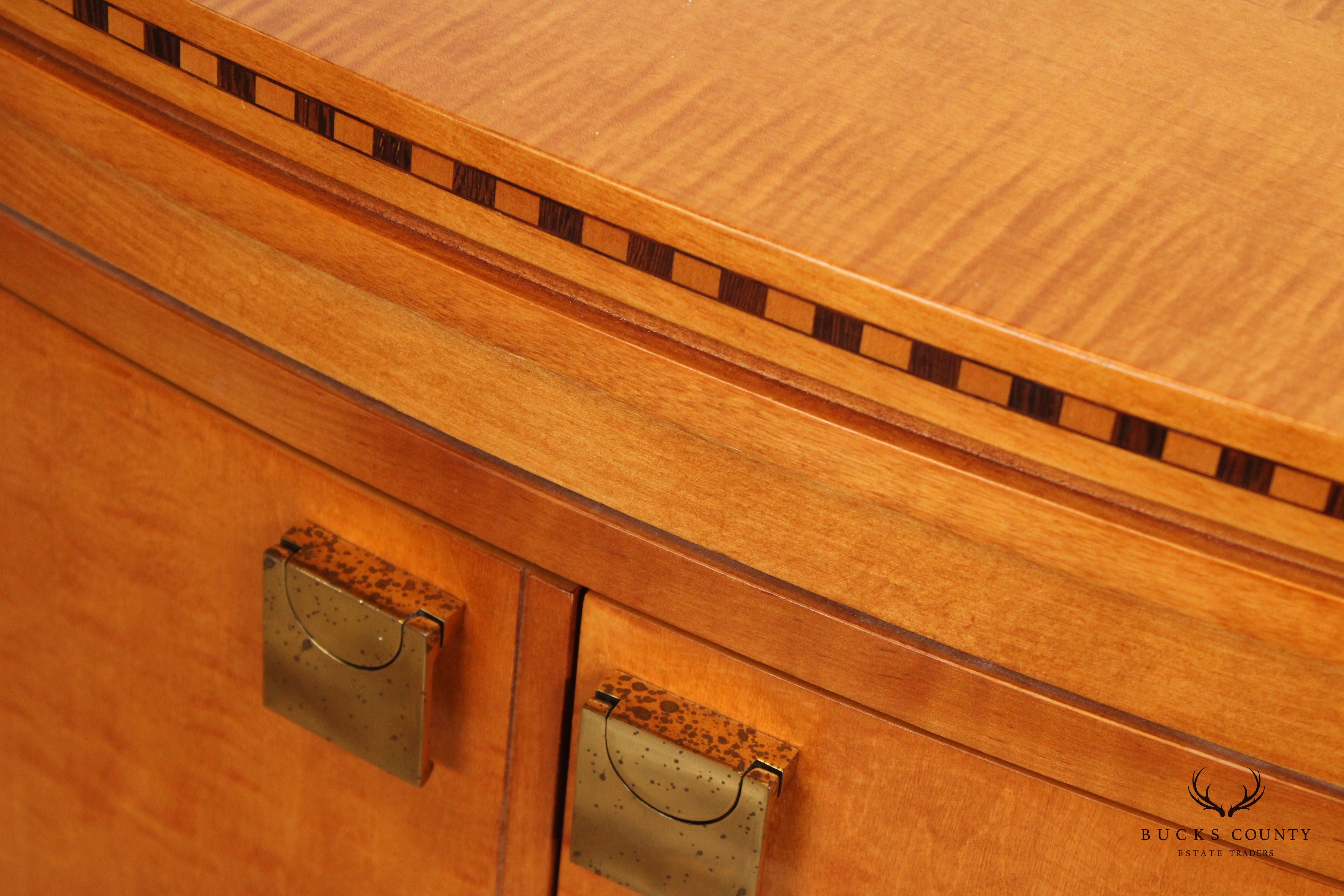 Hickory White Genesis Collection Biedermeier Style Maple Cabinet Nightstand