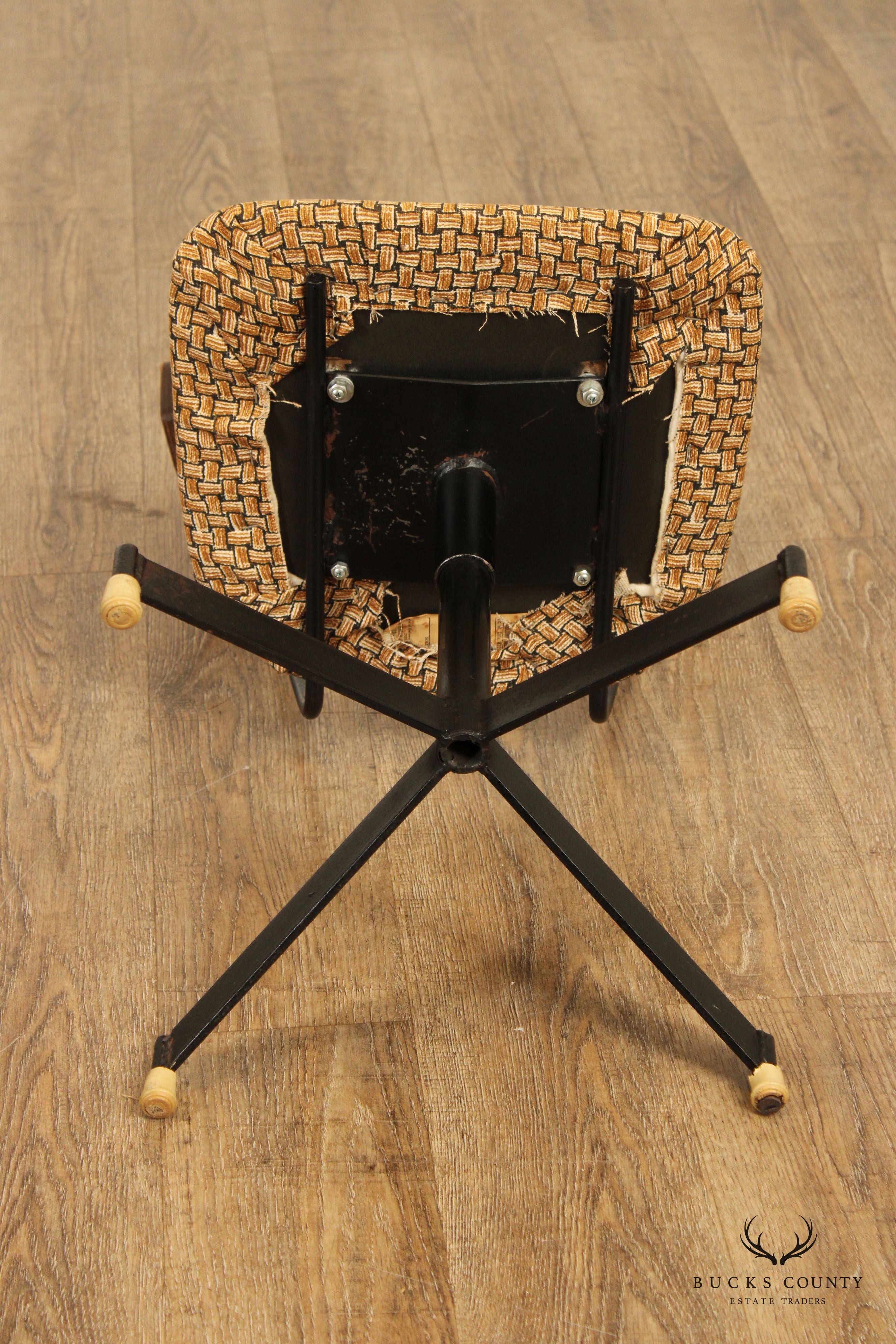 Clifford Pascoe Style Mid Century Modern Swivel Desk Chair