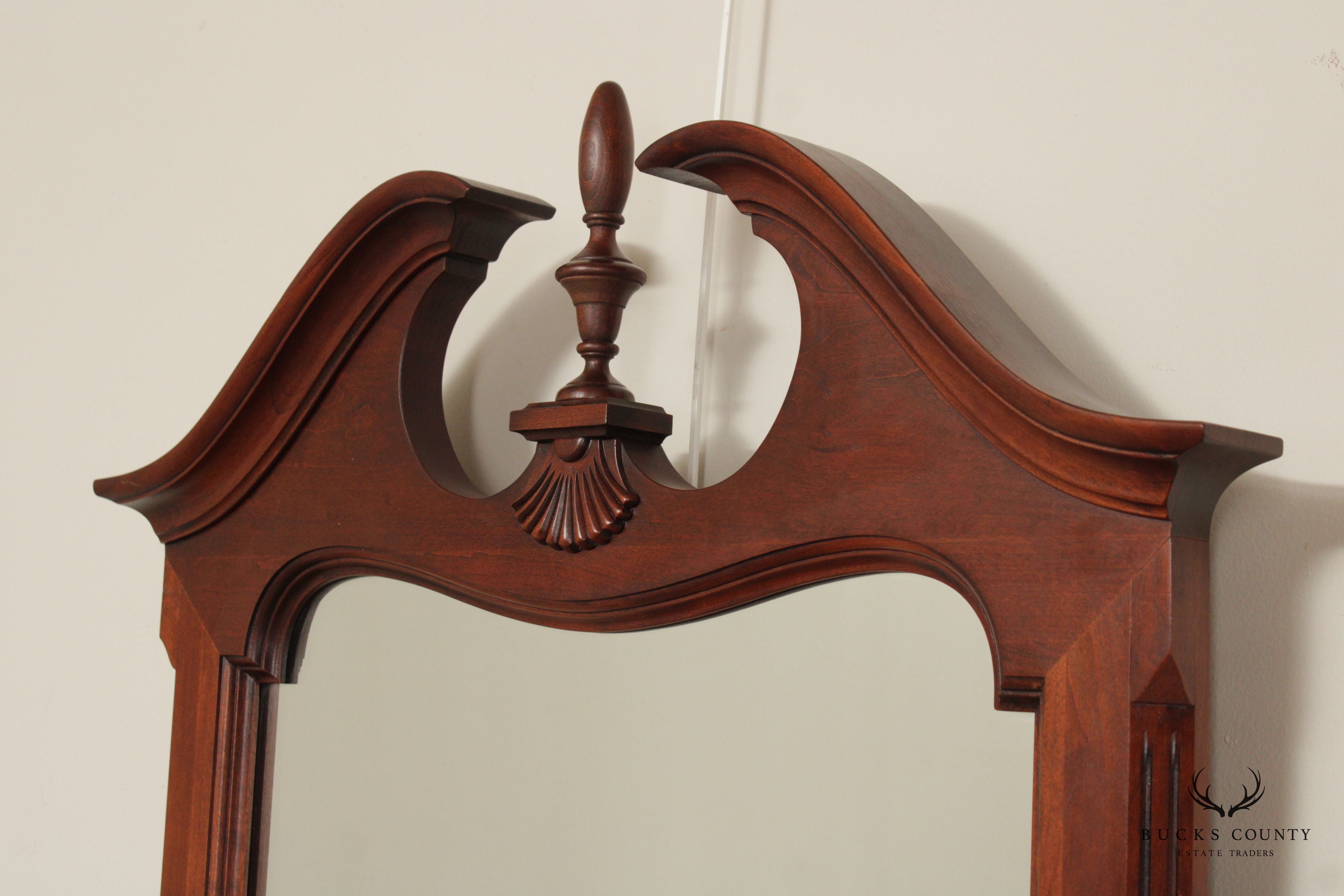 PENNSYLVANIA HOUSE TRADITIONAL MAHOGANY BEVELED WALL MIRROR