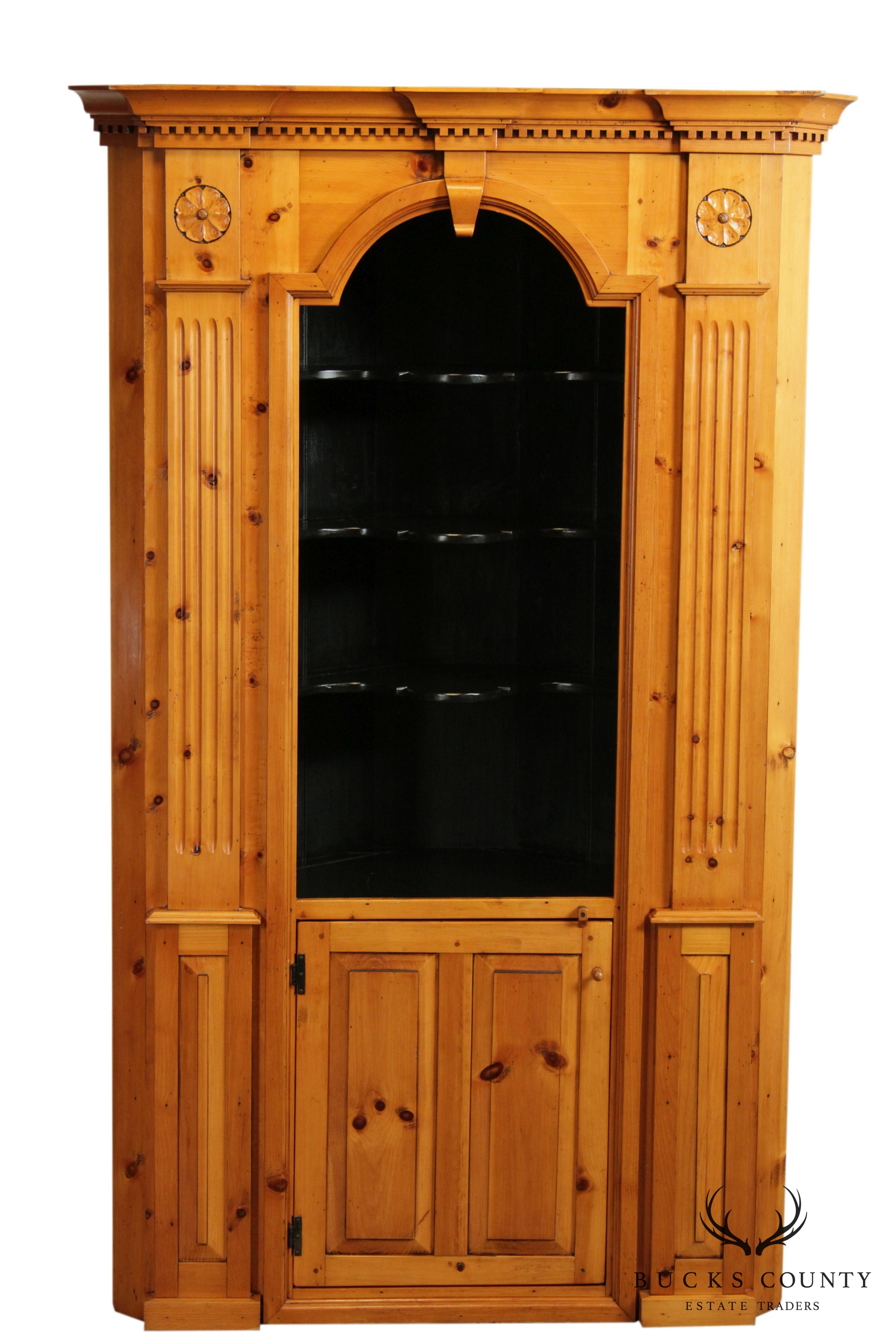 Stephen Von Hohen Bucks Country Collection Custom Pine Corner Cabinet