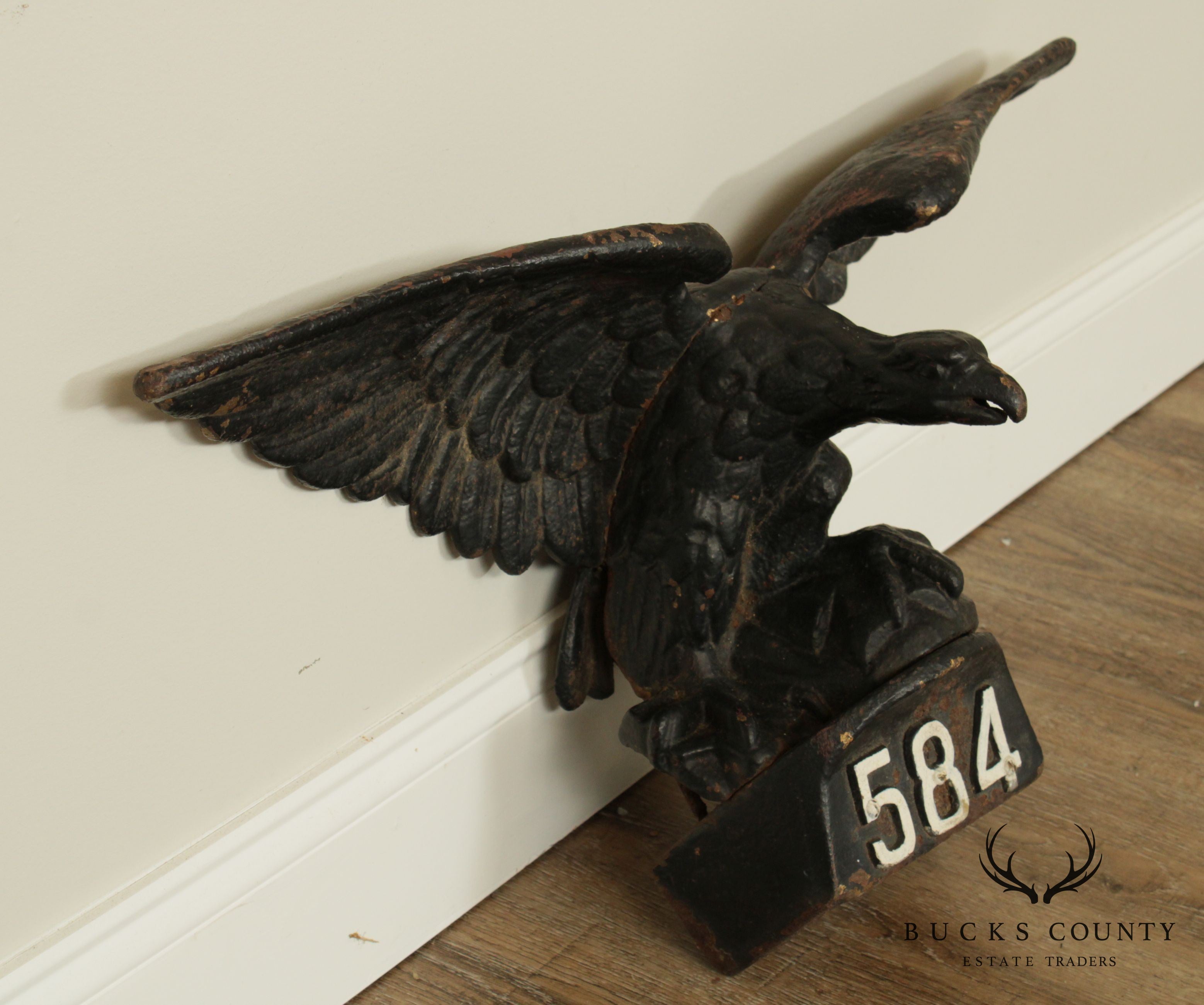 Antique Cast Iron Pilot House Winged Eagle