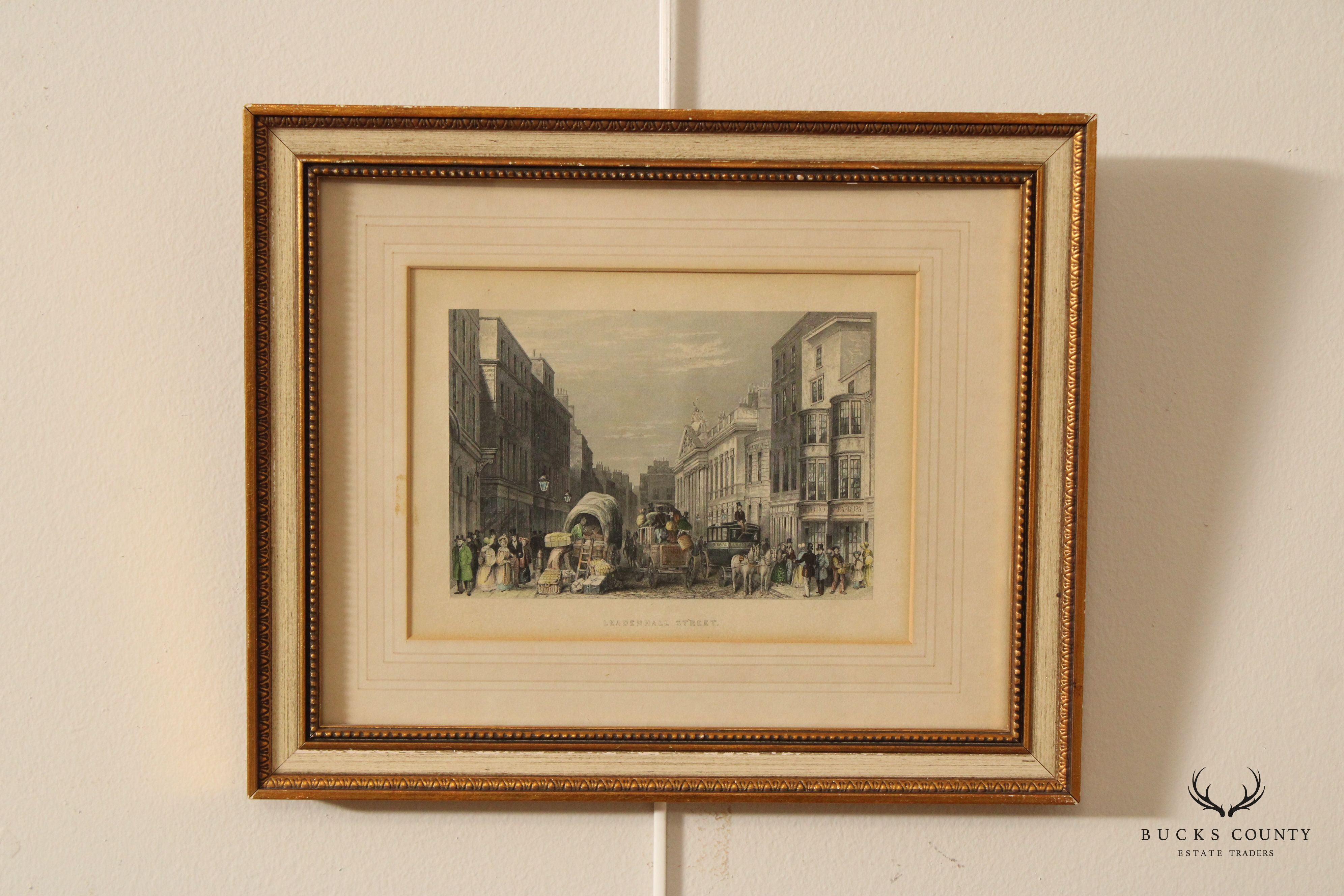 Thomas Hosmer Shepherd 'Leadenhall Street' Framed Print