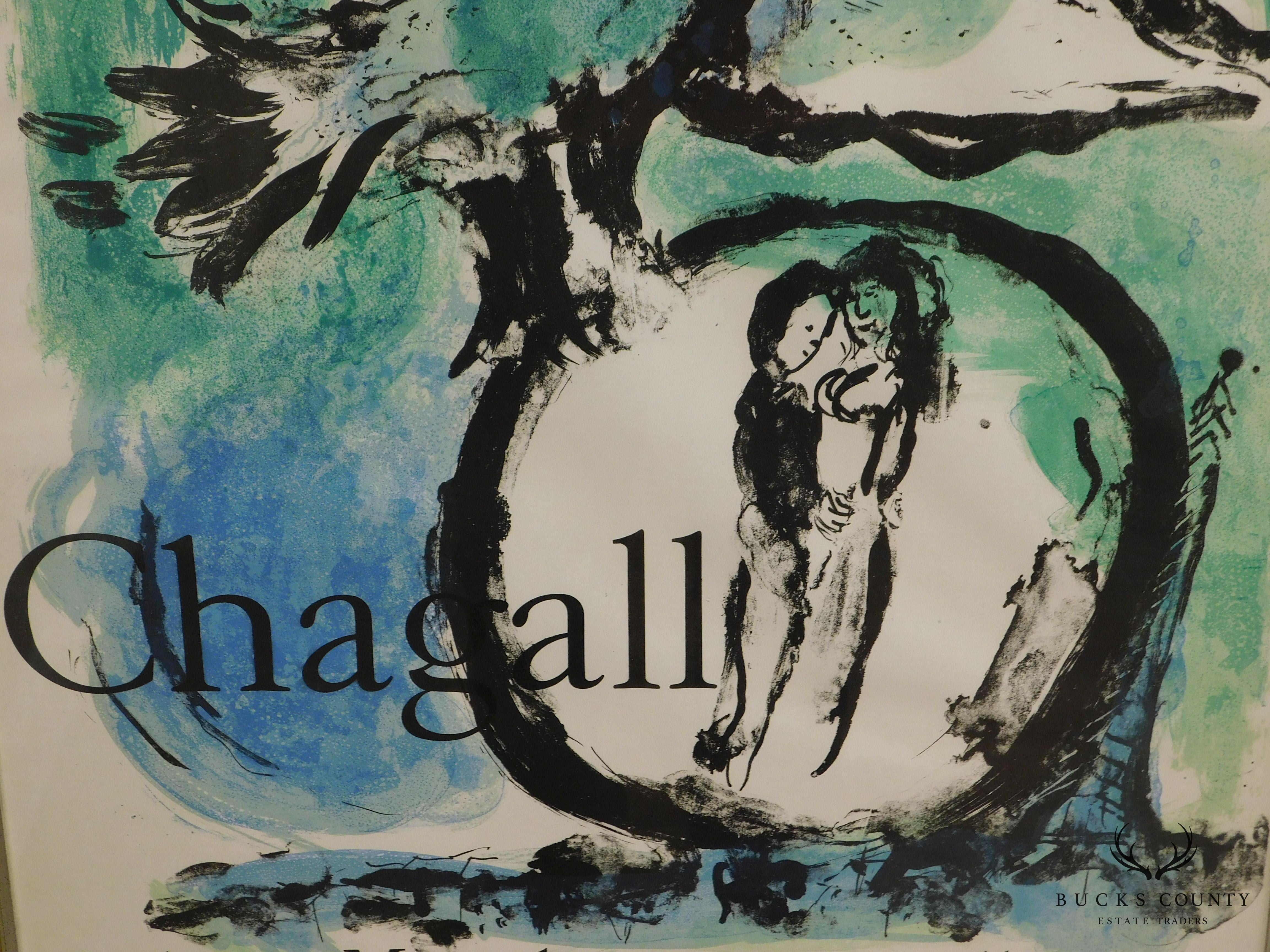 Mare Chagall "The Green Bird" 1962 Exhibition Lithograph