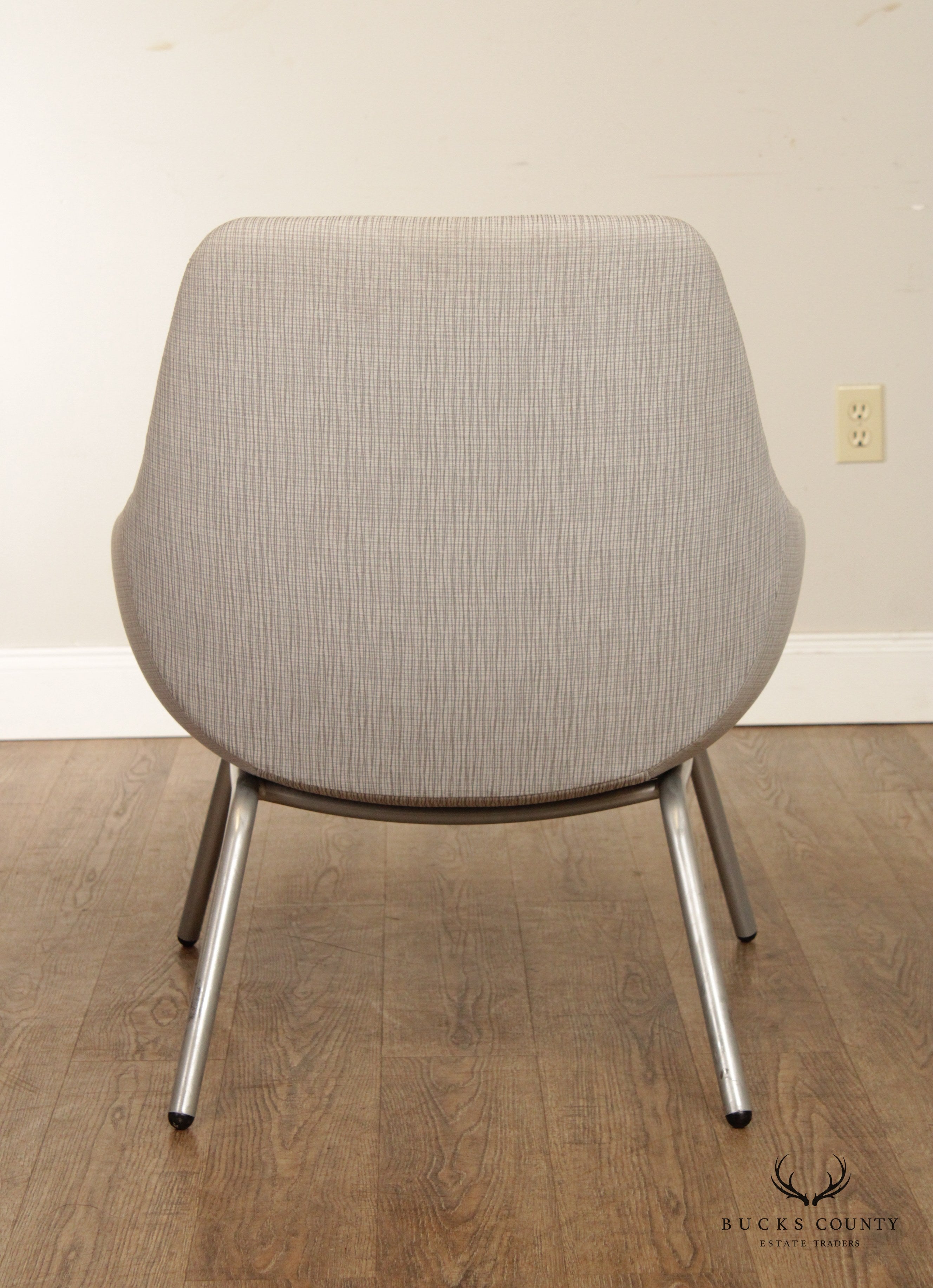 9 to 5 Seating Mid Century Modern Style Pair of 'Lilly' Lounge Chairs