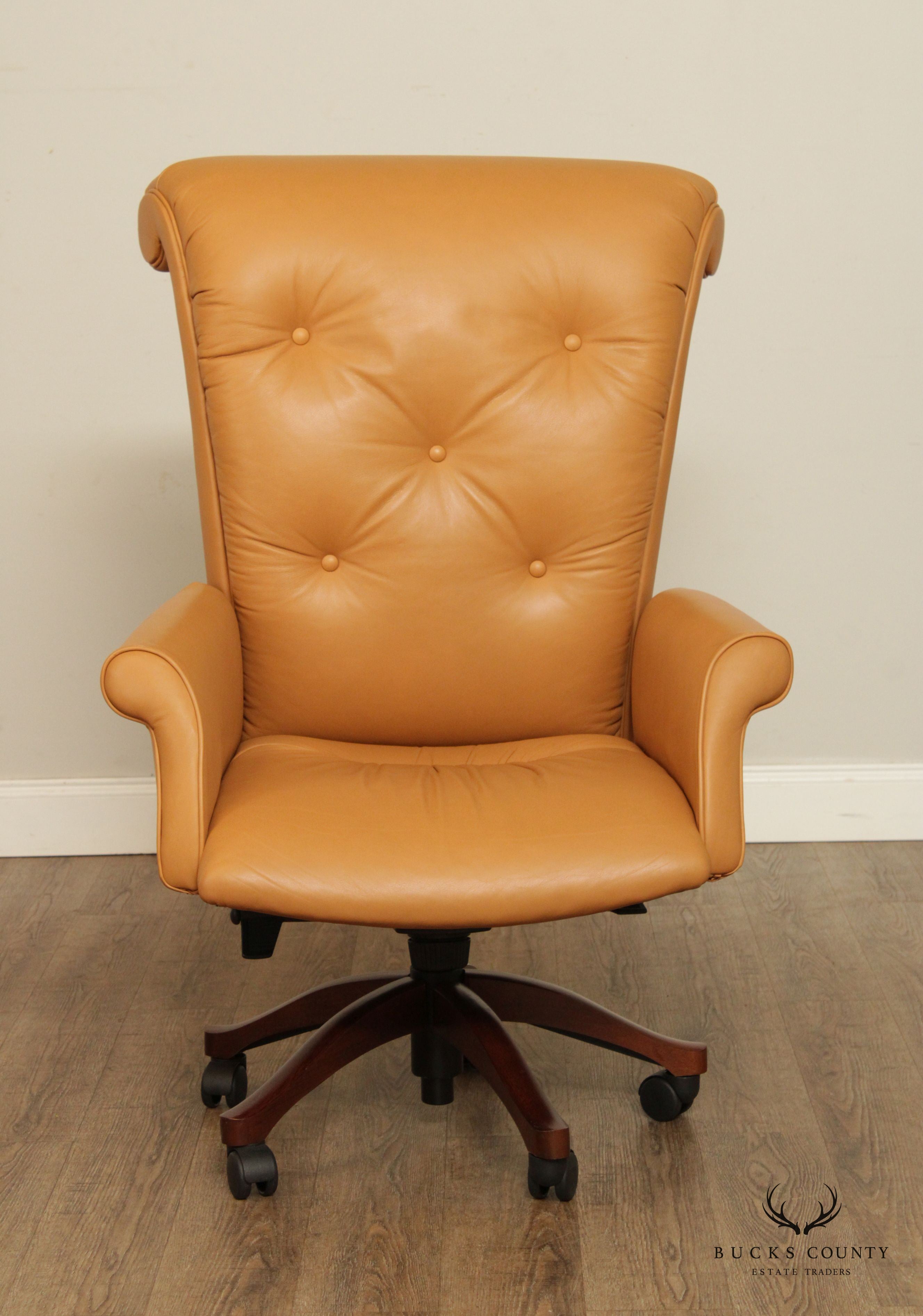 Leathercraft Tufted Leather Executive Office Armchair (K)