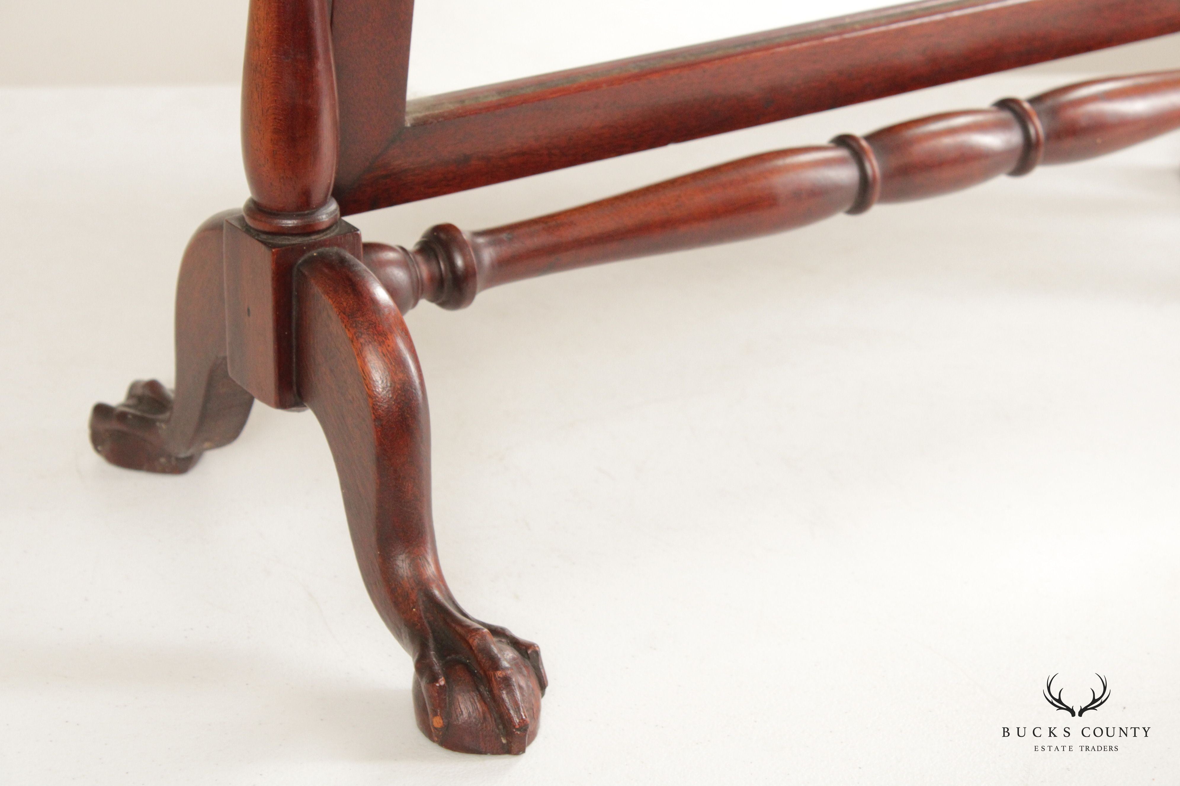 Chippendale Style Carved Mahogany Table Mirror