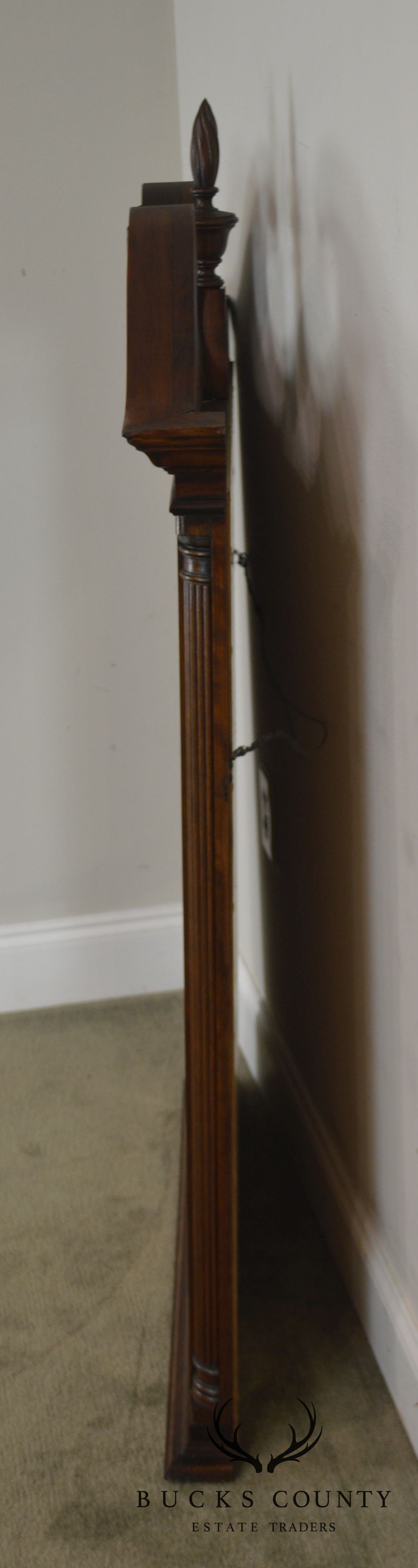 Jamestown Sterling Solid Cherry Arch Top Beveled Wall Mirror