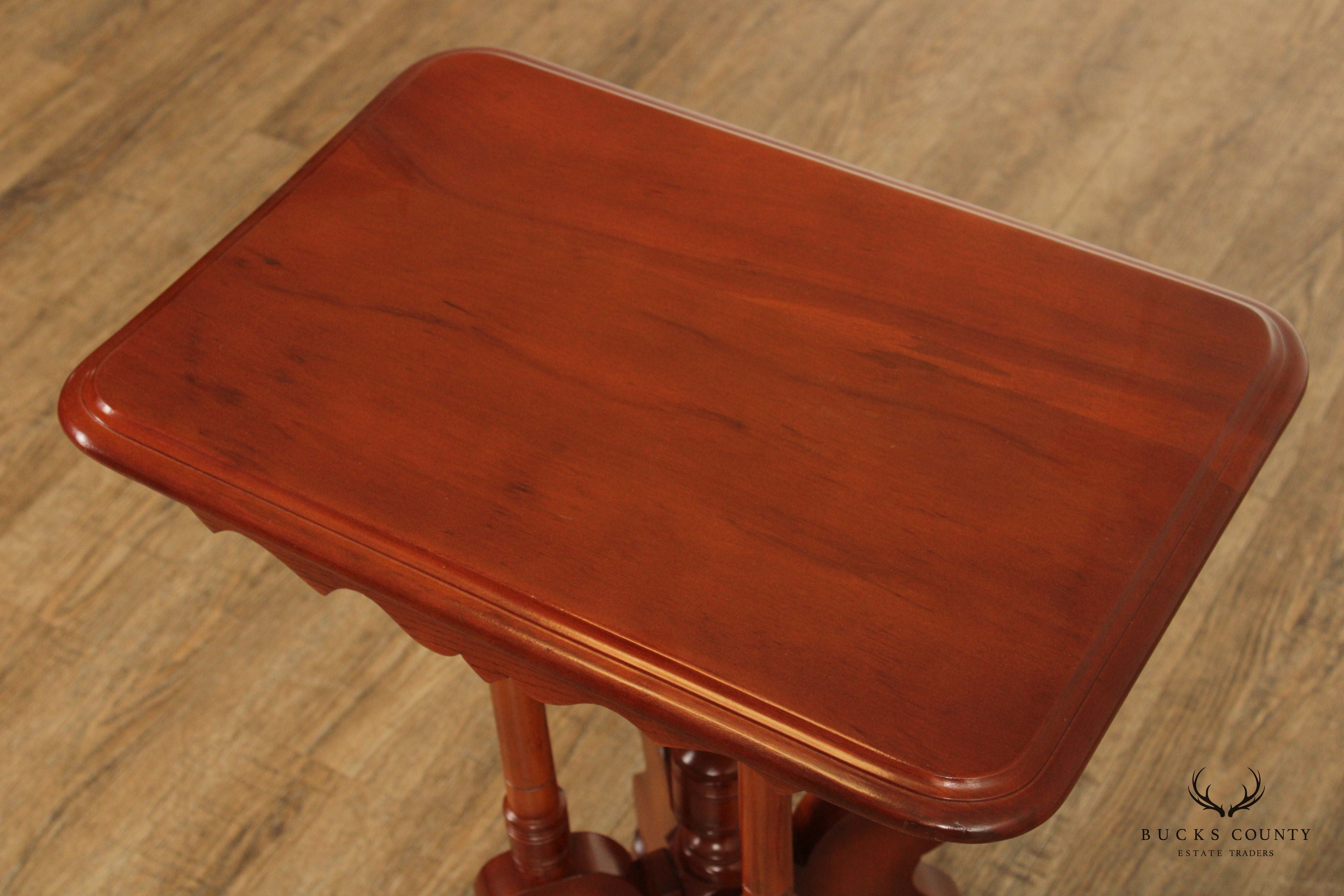 Antique Eastlake Victorian Pair of Carved Side Tables