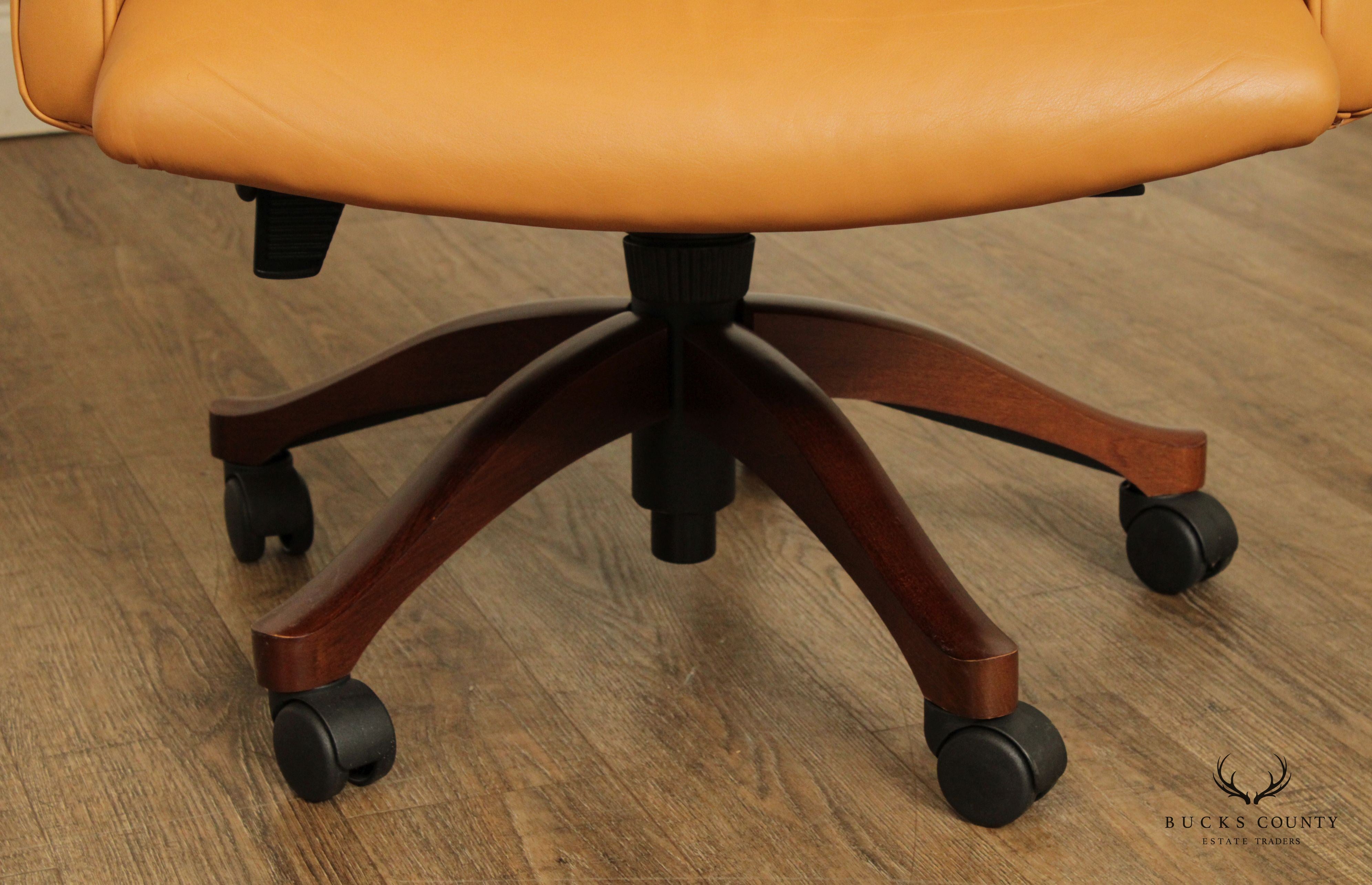 Leathercraft Tufted Leather Executive Office Armchair (L)