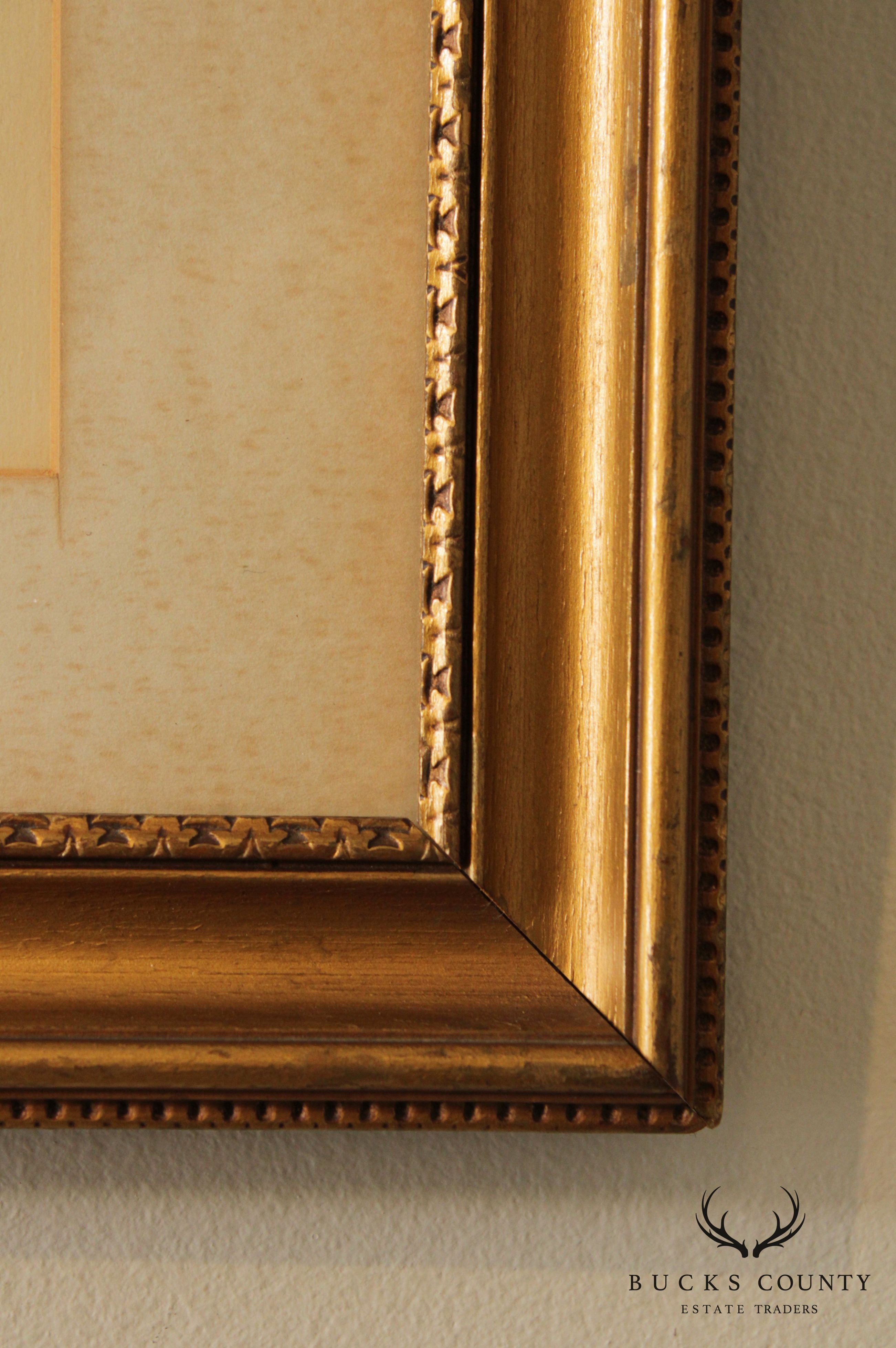 Franz Herbelot Parisian Cinema Bistro Lithograph