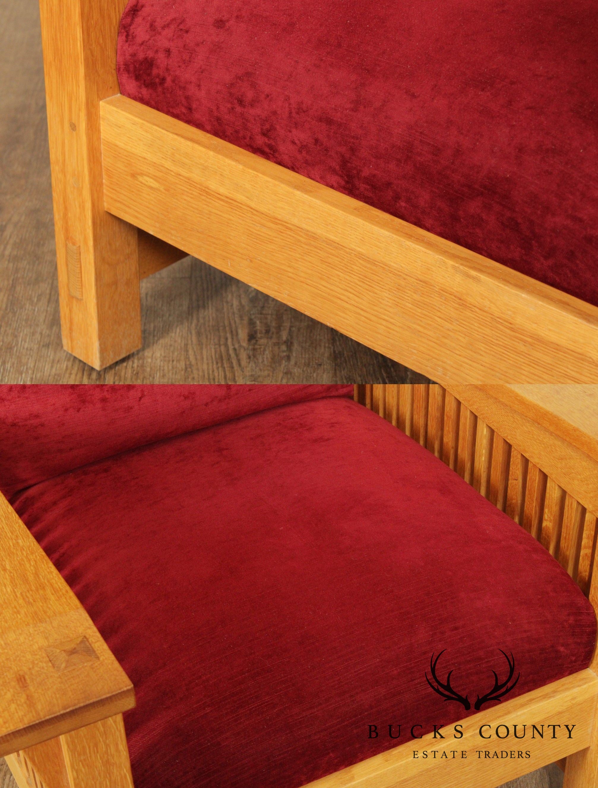 Stickley Mission Collection Natural Oak Morris Chair