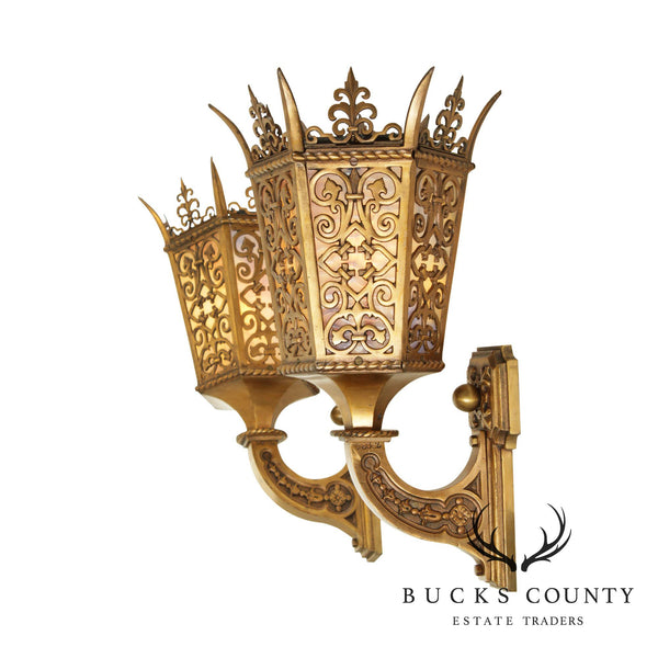 Antique Gothic Style Bronze Candle Holder – Bucks County Estate