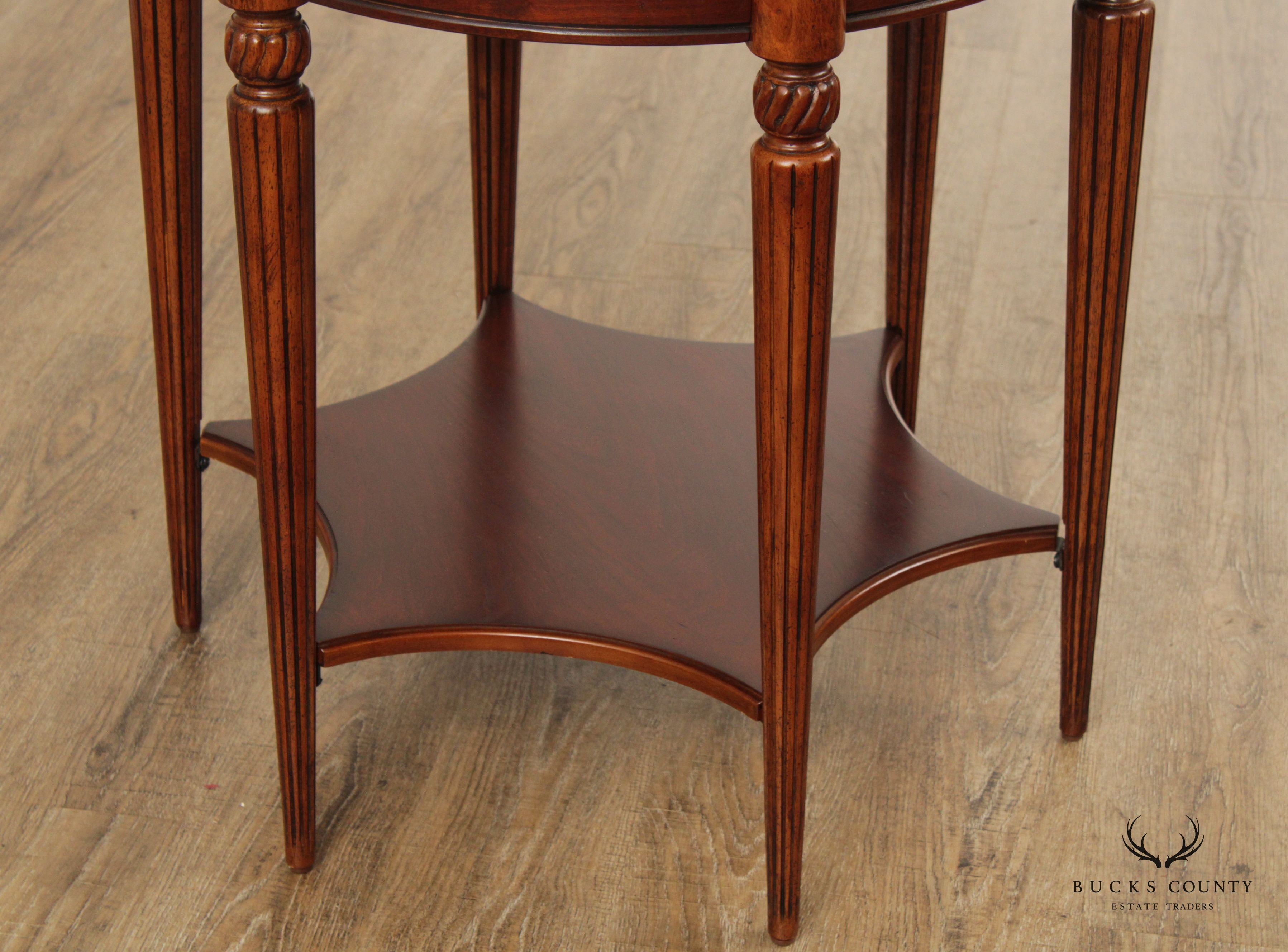 Butler 'Bainbridge' Inlaid Two-Tier Side Table