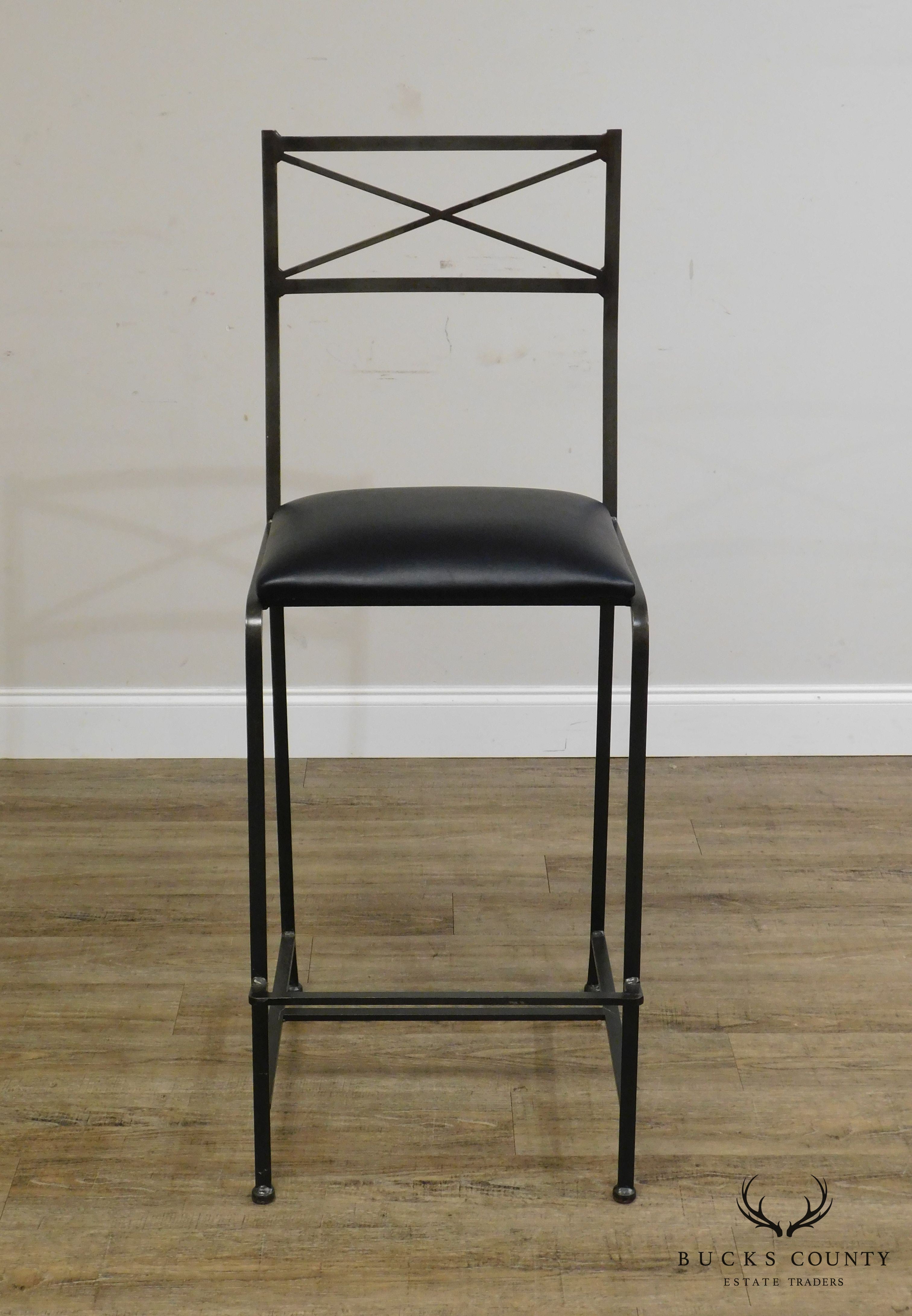 Quality Iron X Back Barstool