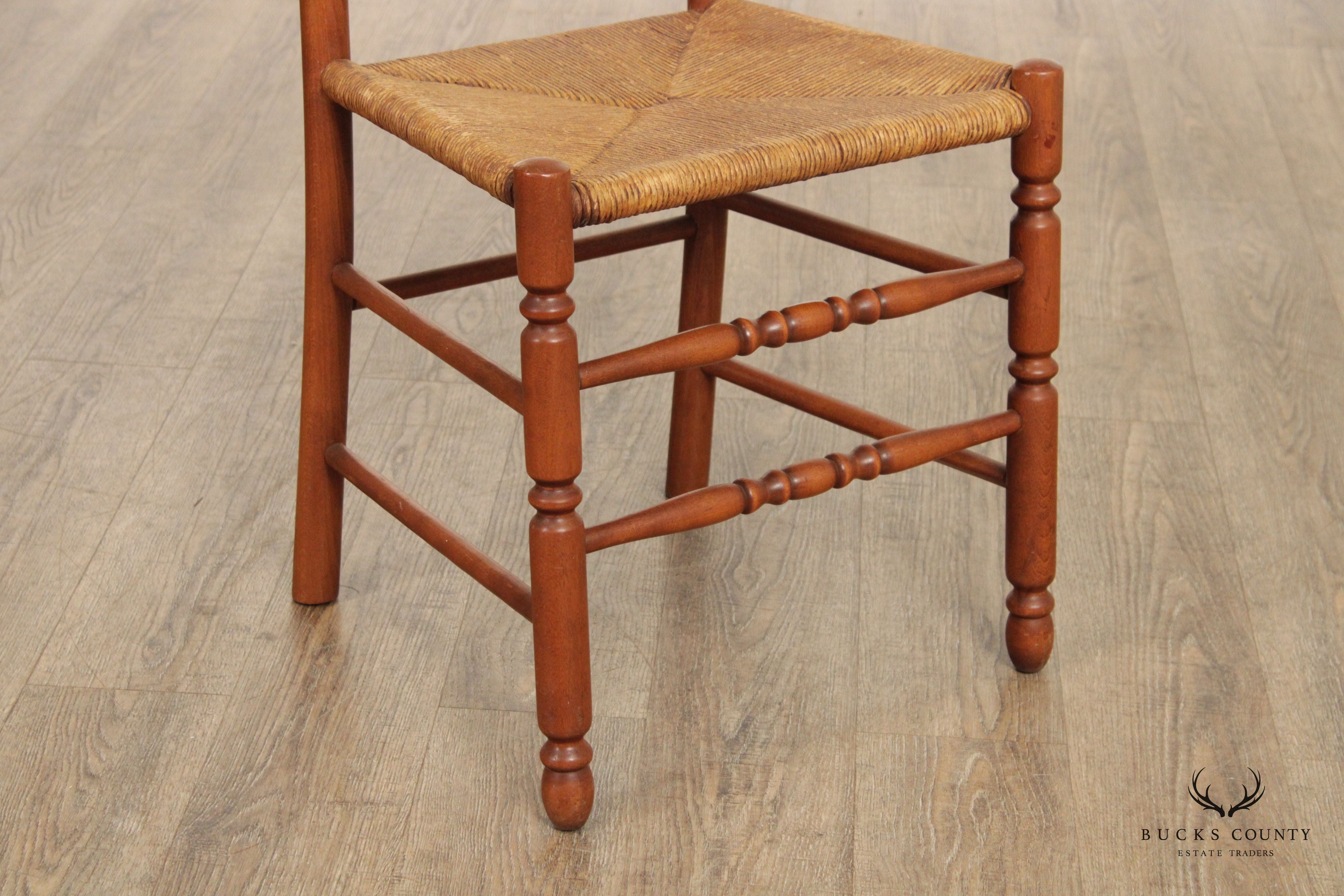 Tell City Vintage Rush Seat Ladderback Dining Chair