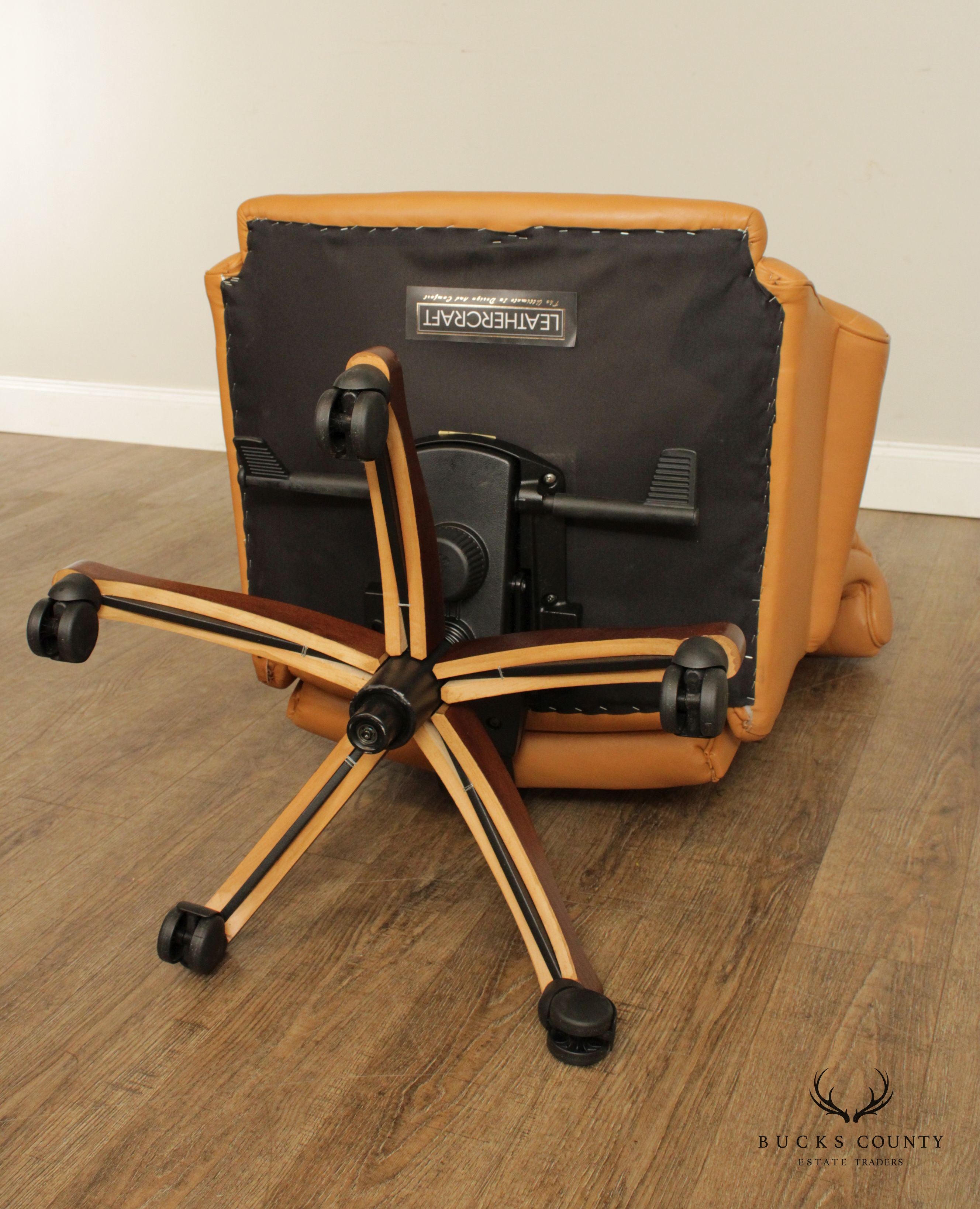 Leathercraft Tufted Leather Executive Office Armchair (K)