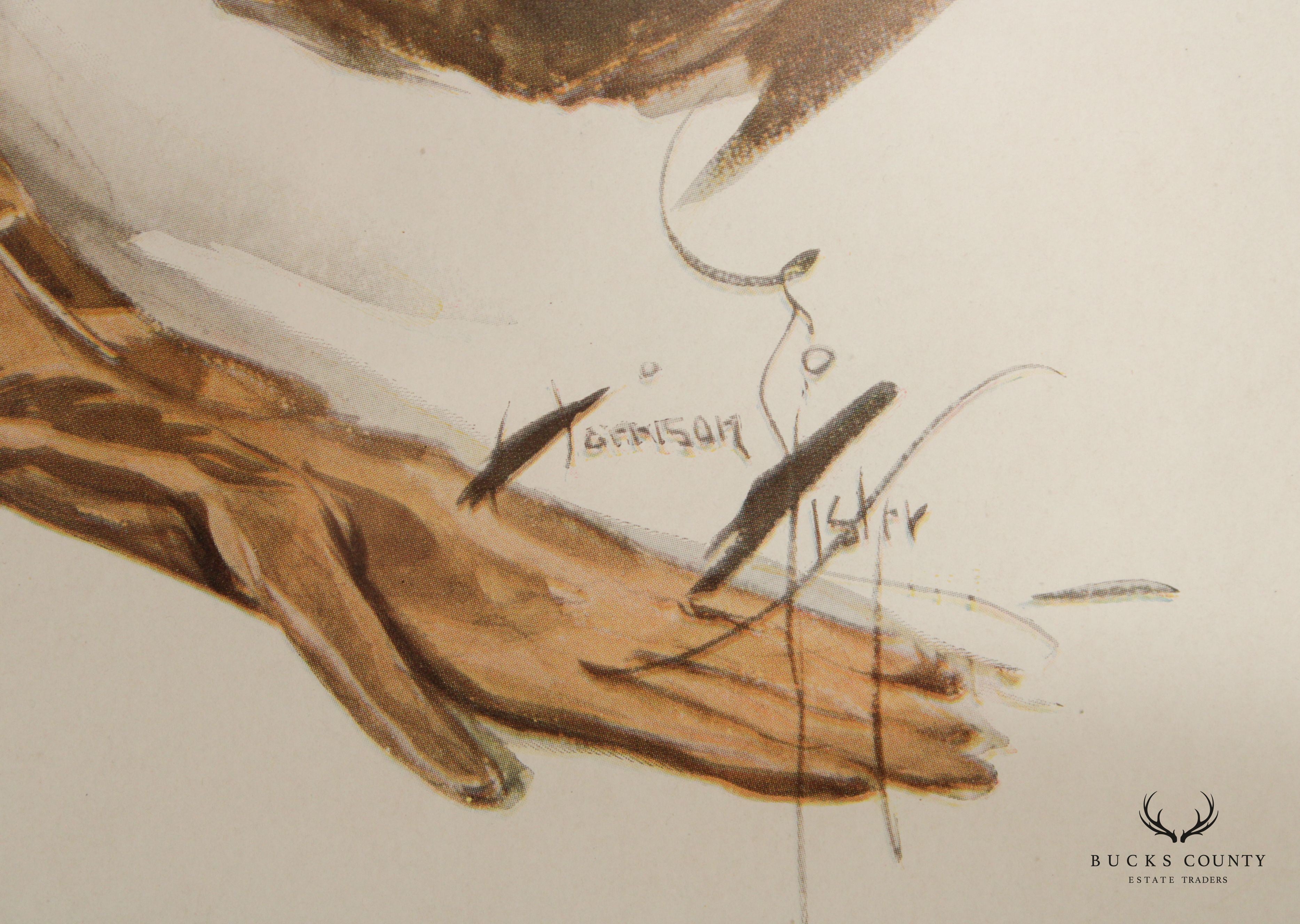 Harrison Fisher 'Ready for a Spin' Illustration Art Print