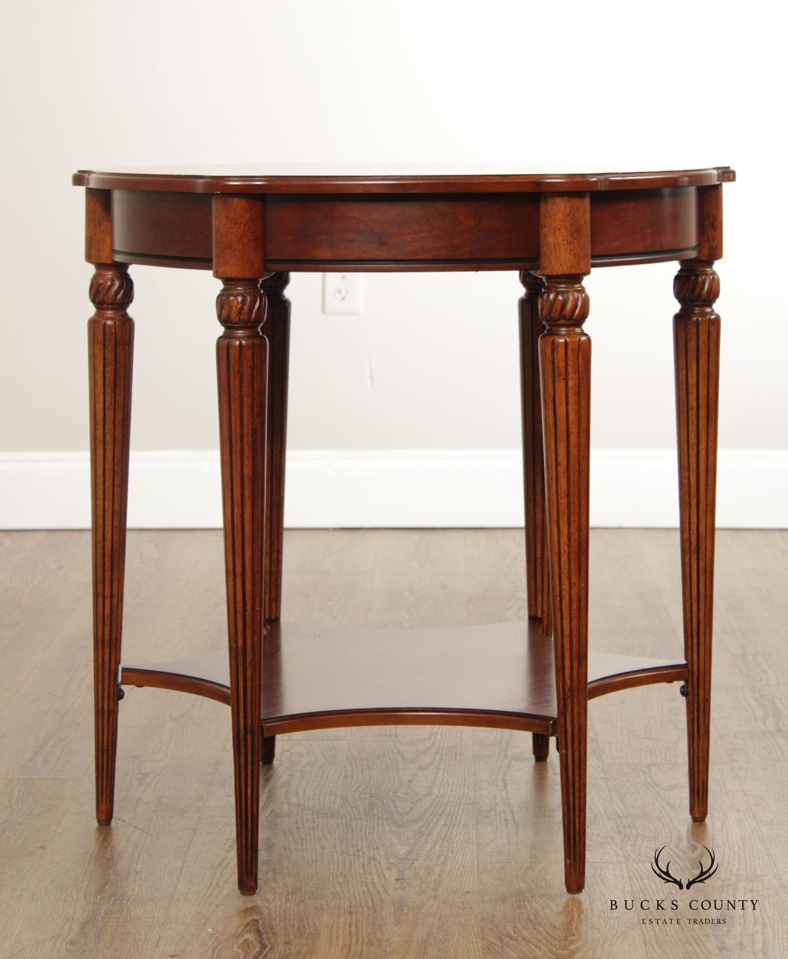 Butler 'Bainbridge' Inlaid Two-Tier Side Table