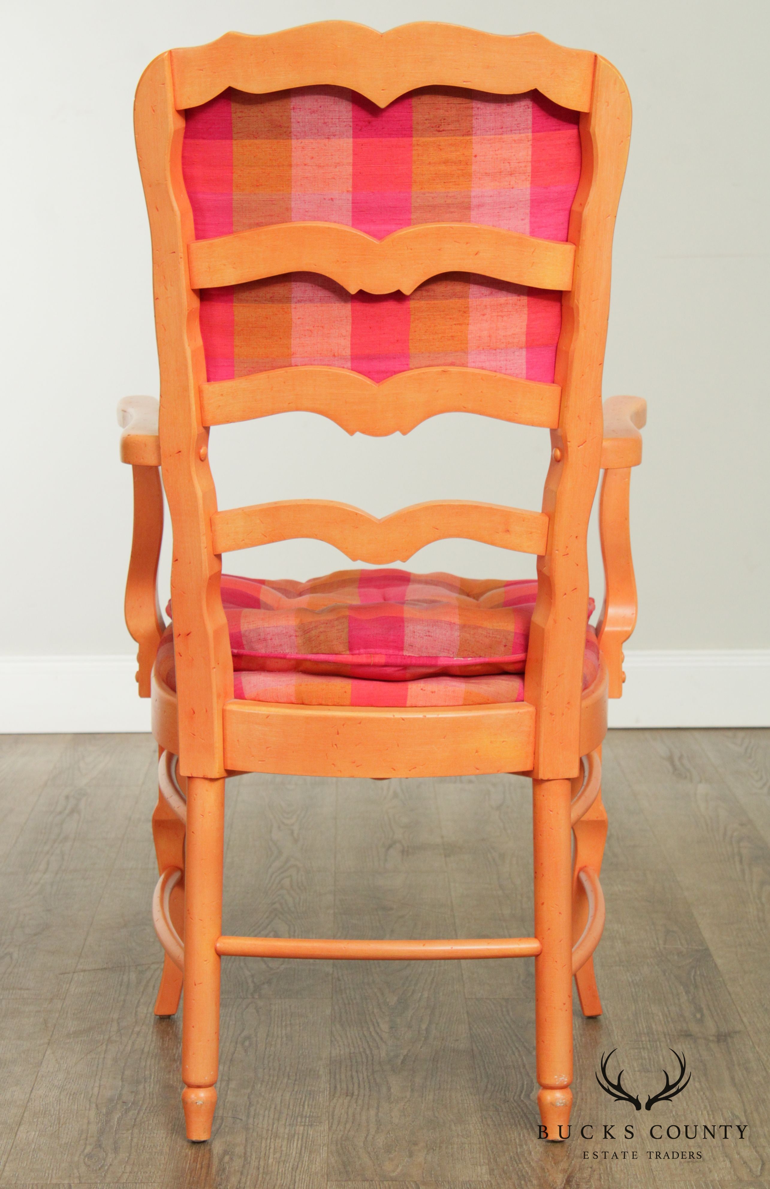 Colorful Vintage Custom Quality French Country Style Set 6 Dining Chairs