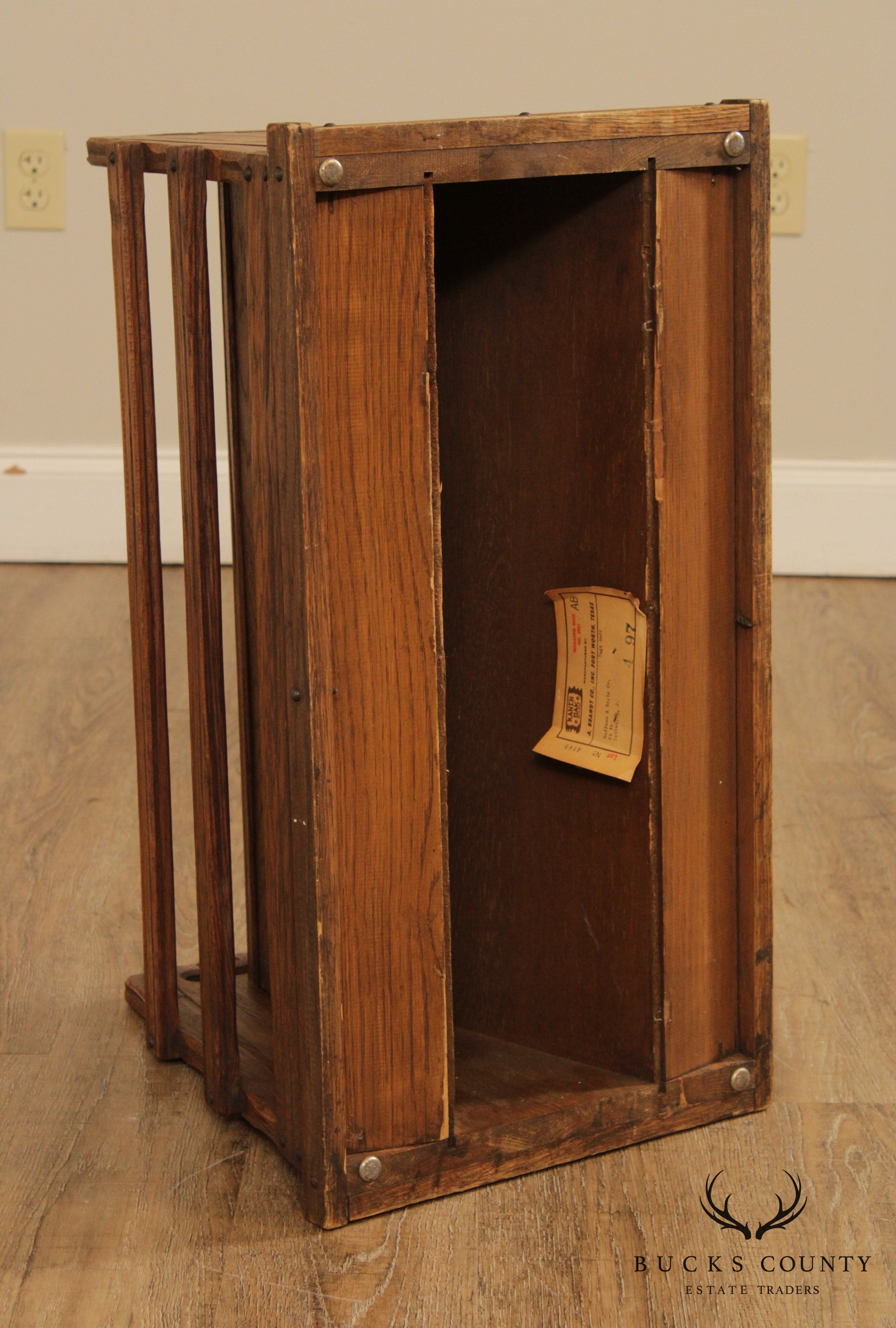 Brandt Ranch Oak Vintage Magazine Stand