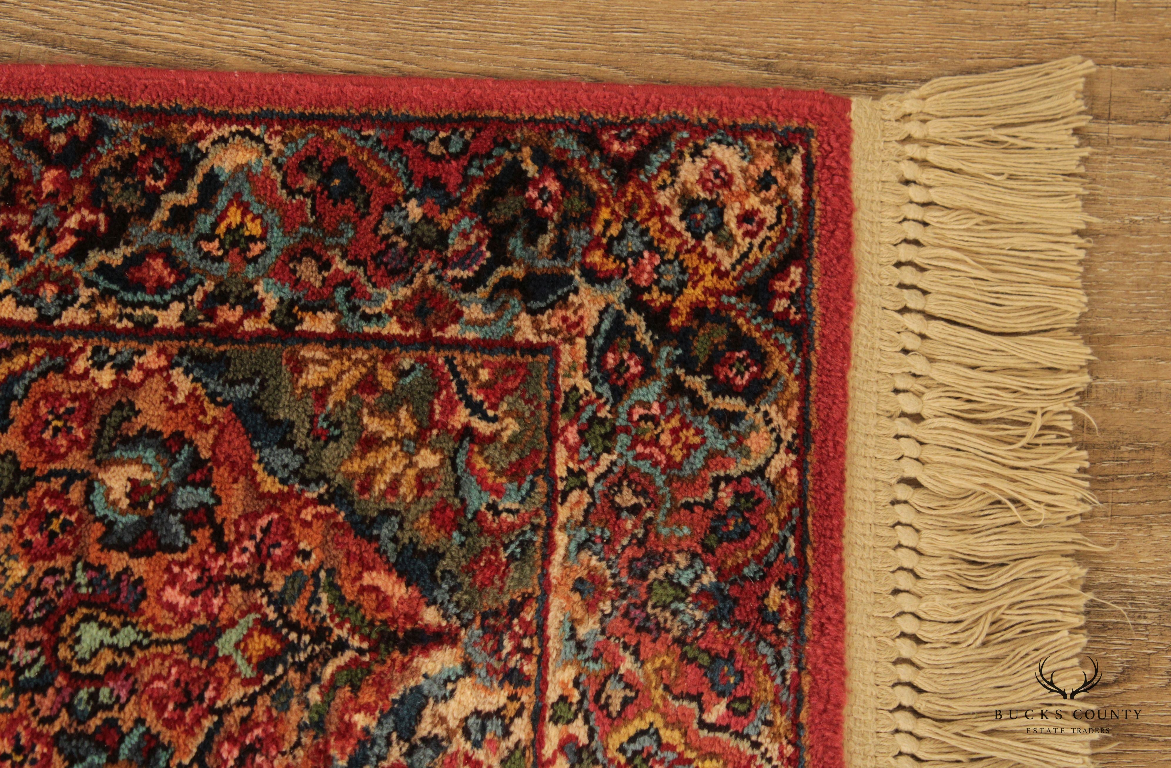 Karastan Vintage Multicolor Panel Kirman Wool Area Rug