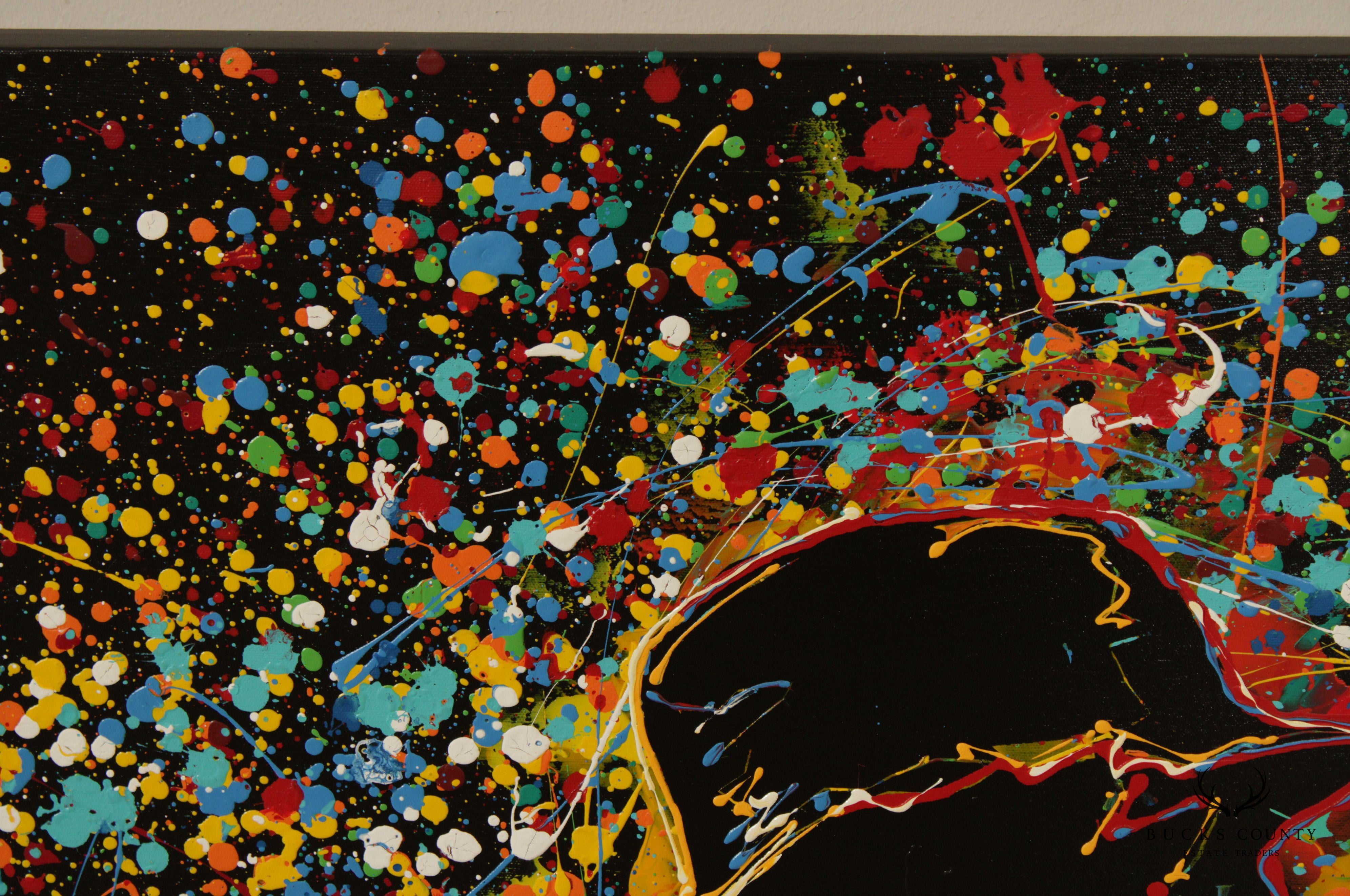 KAT Abstract Pop Art Musician Original Painting