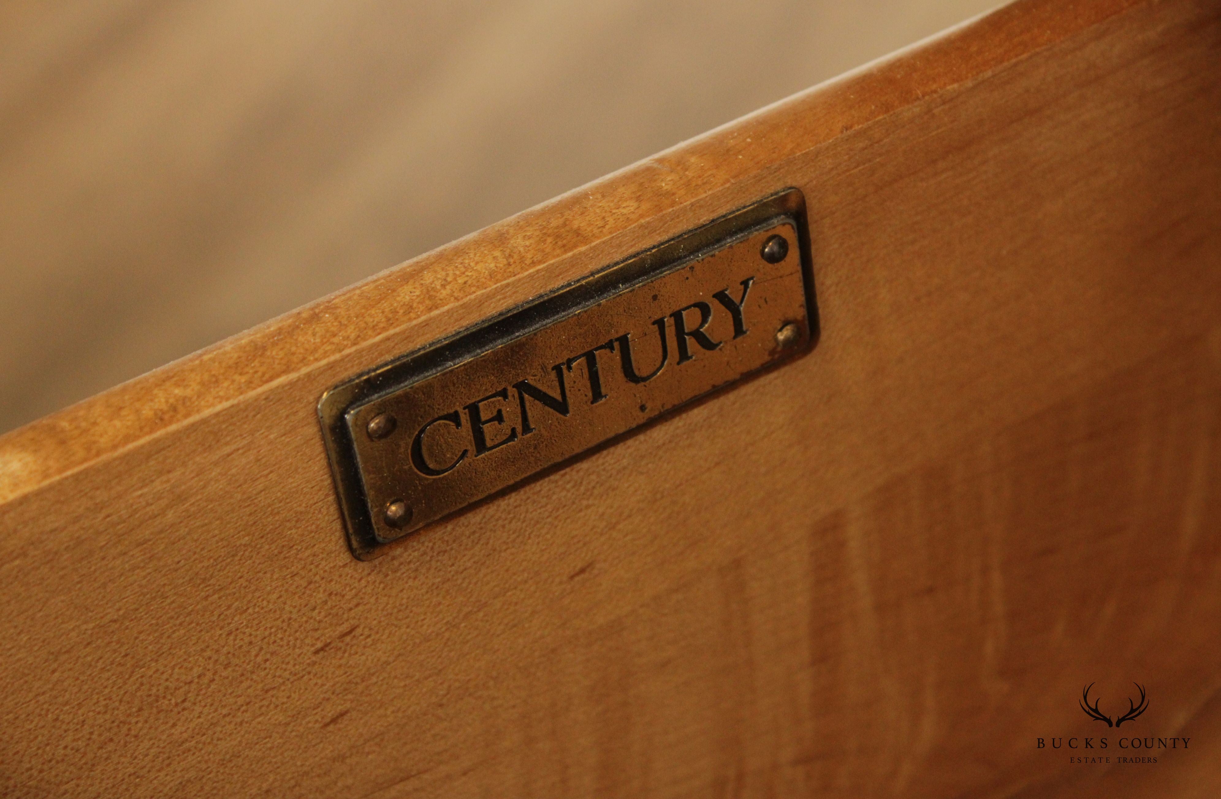 Century Furniture French Louis XV Style Bombe Two Drawer Chest