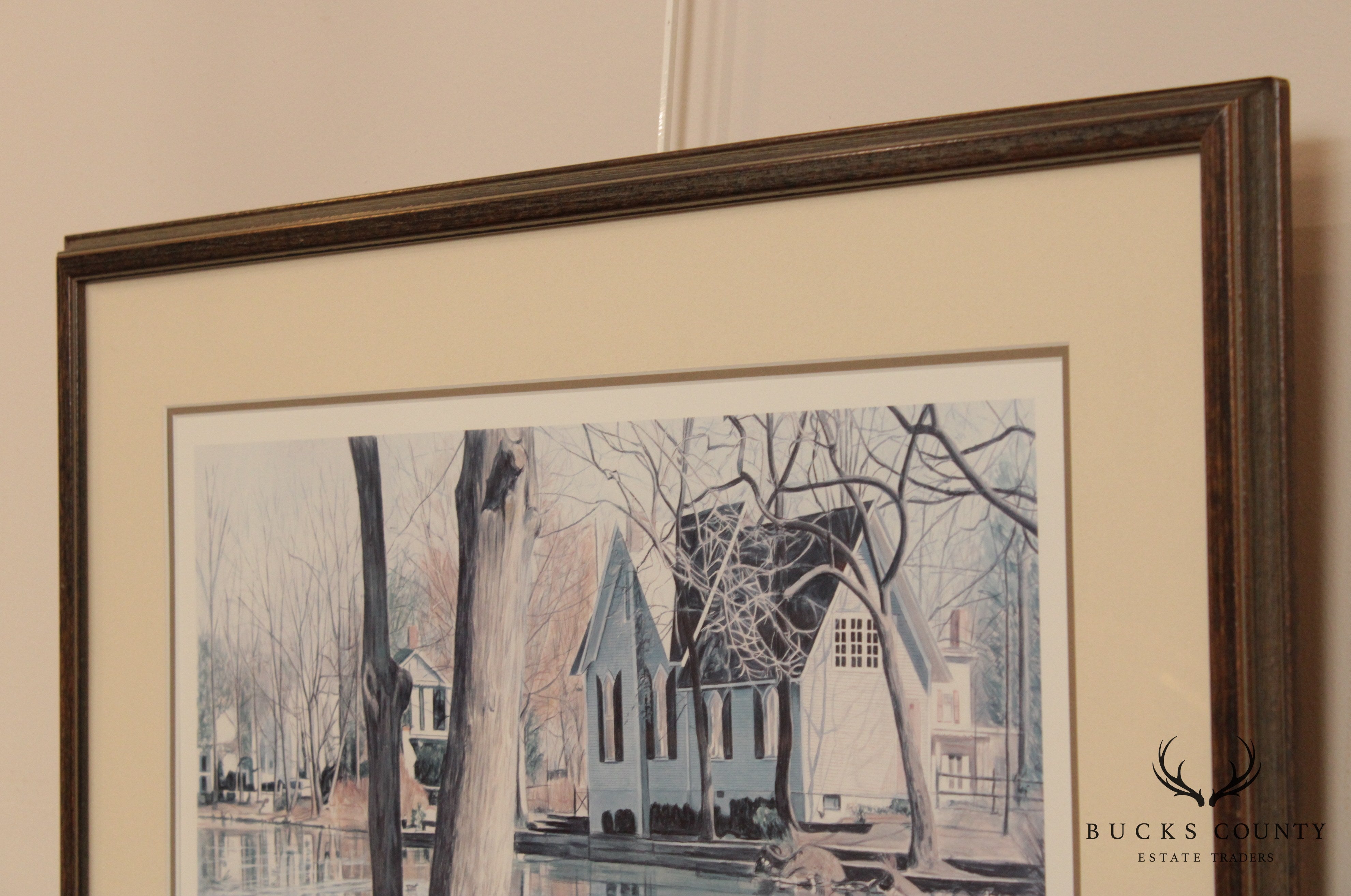 Nancy Weiser Pencil Signed Framed Print of Yardley Library