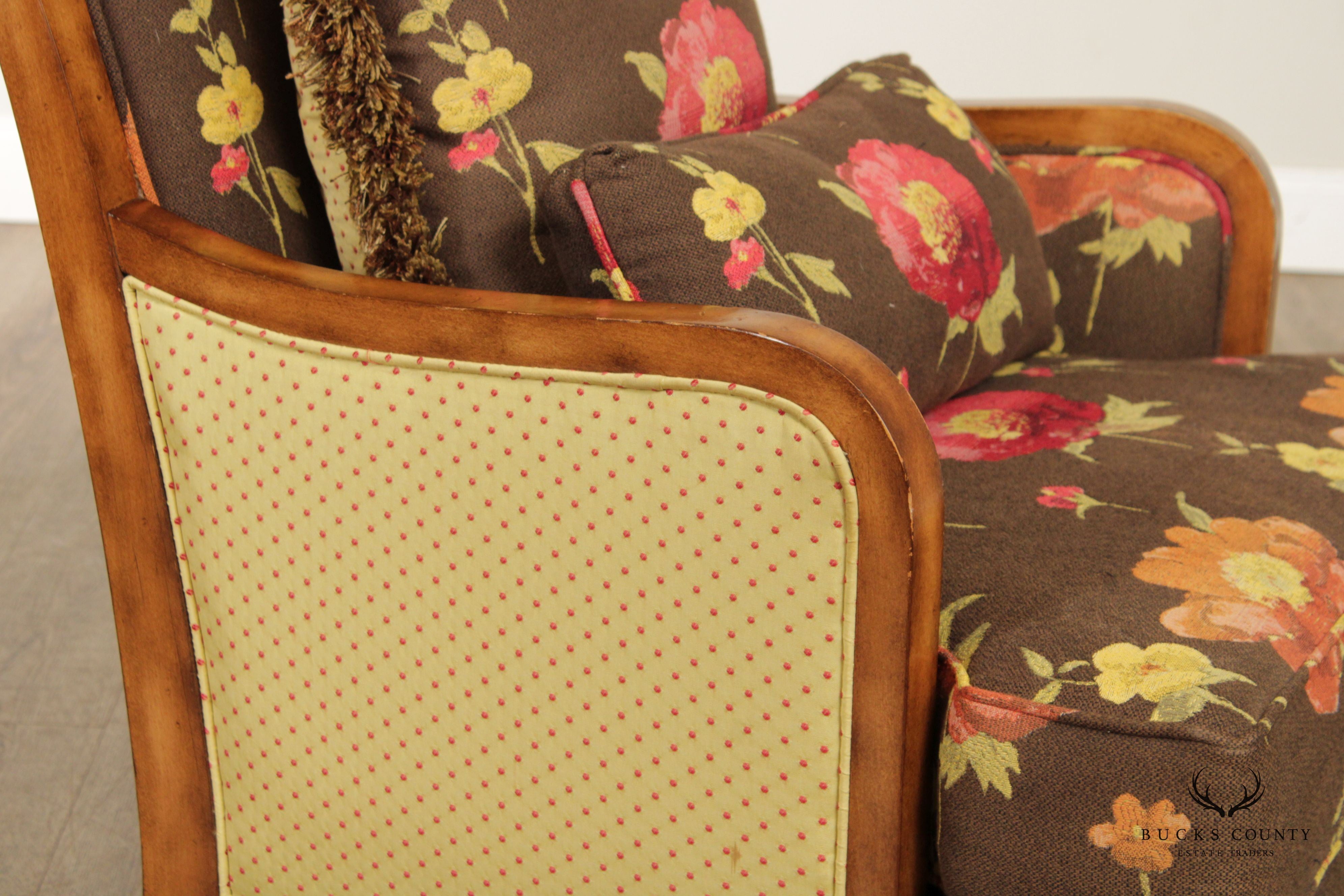 Wesley Hall Pair of Custom Upholstered Lounge Chairs