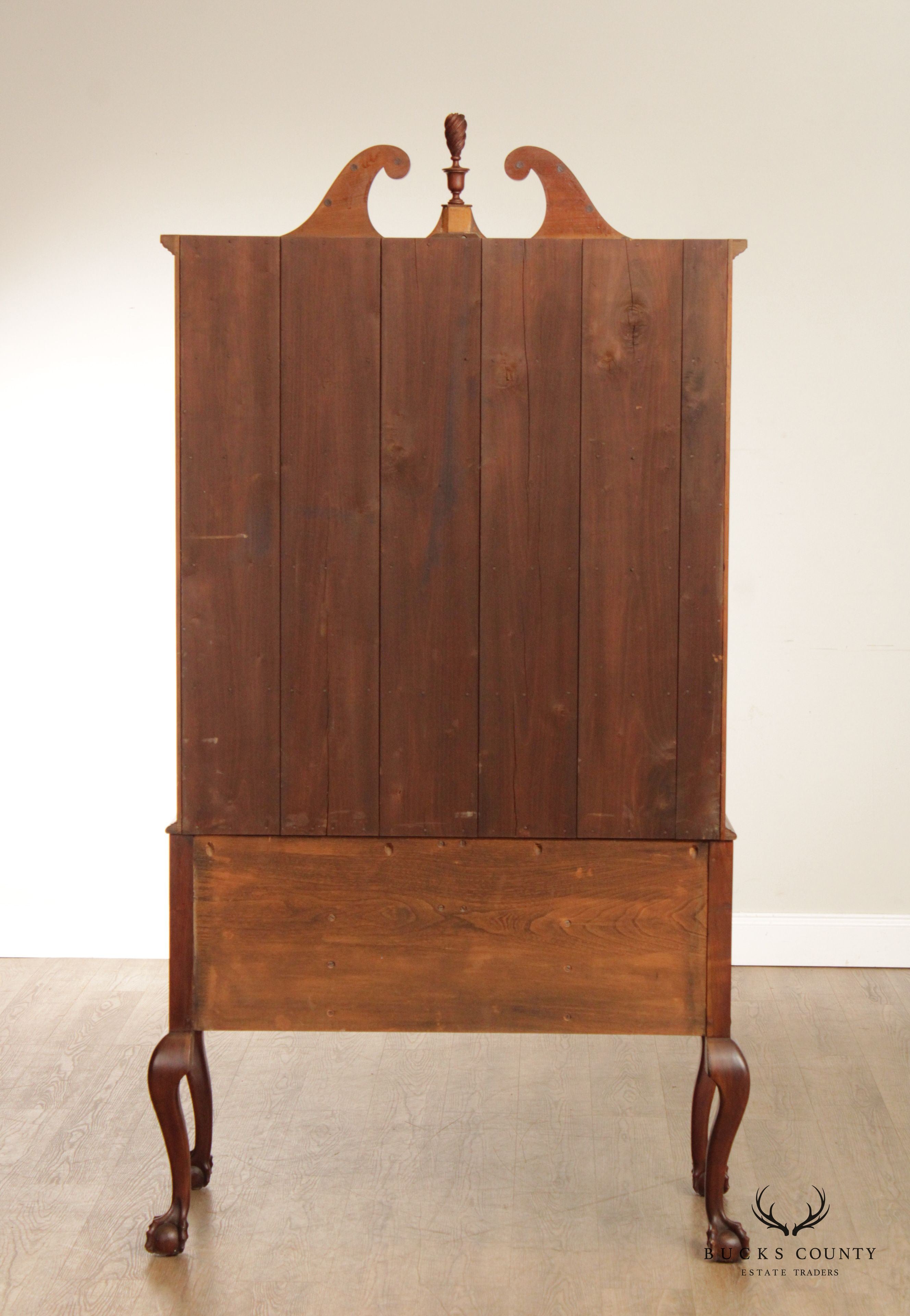 Chippendale Style Custom Crafted Walnut Highboy Chest of Drawers