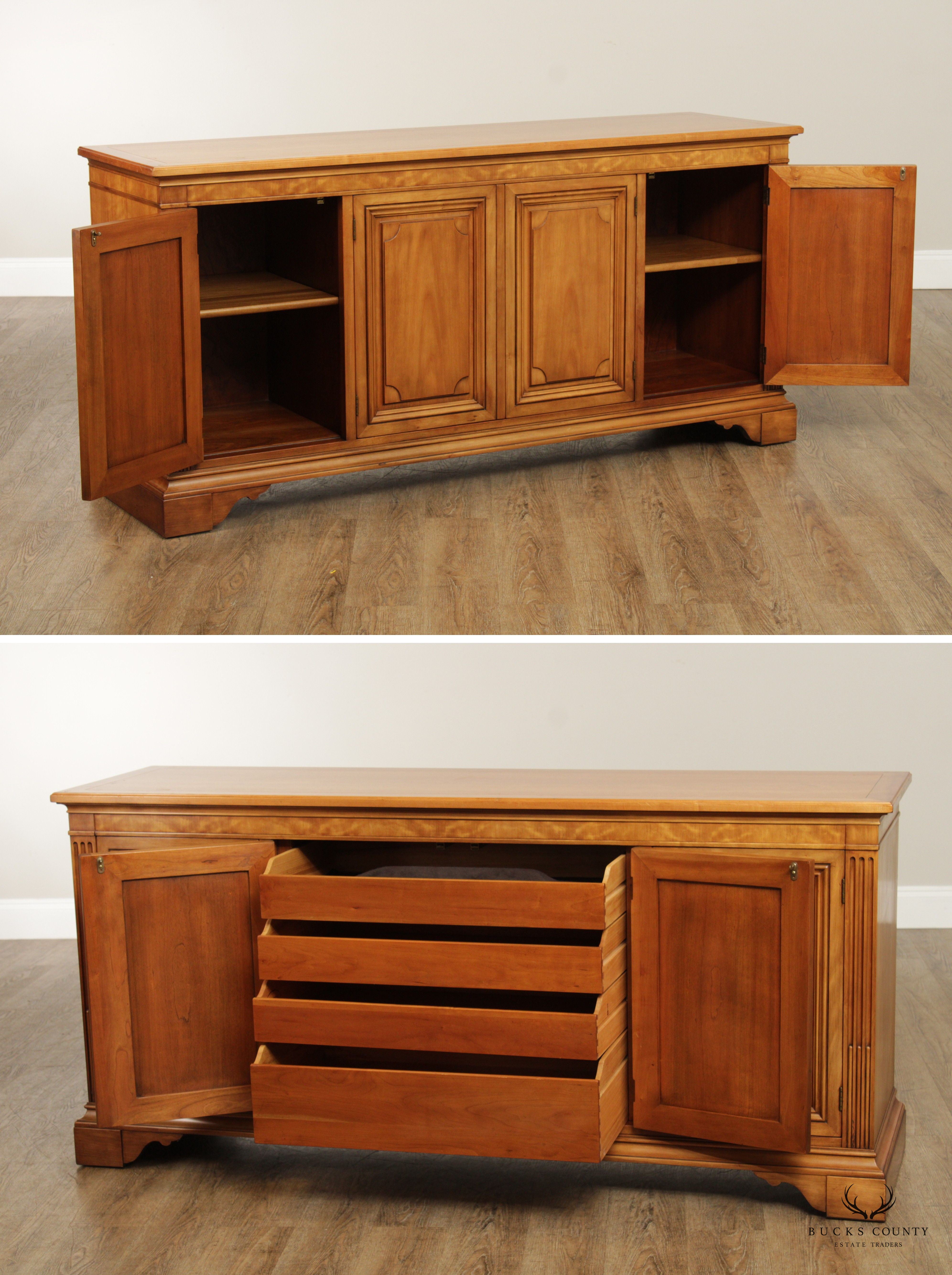 Kindel Regency Style Four Door Buffet Sideboard