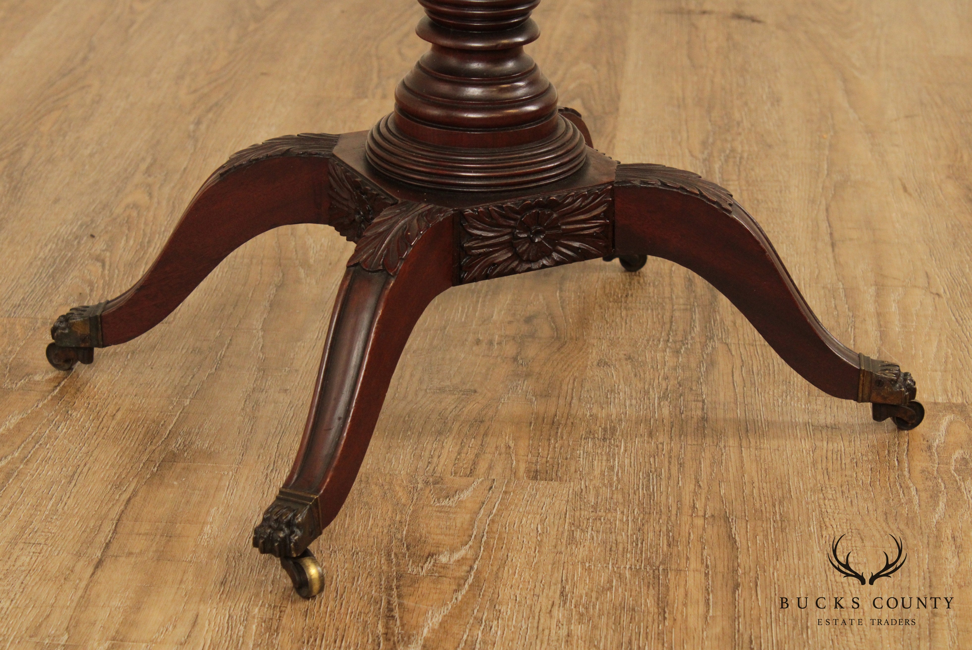 Antique American Federal Period Mahogany Philadelphia Marble Top Work Table