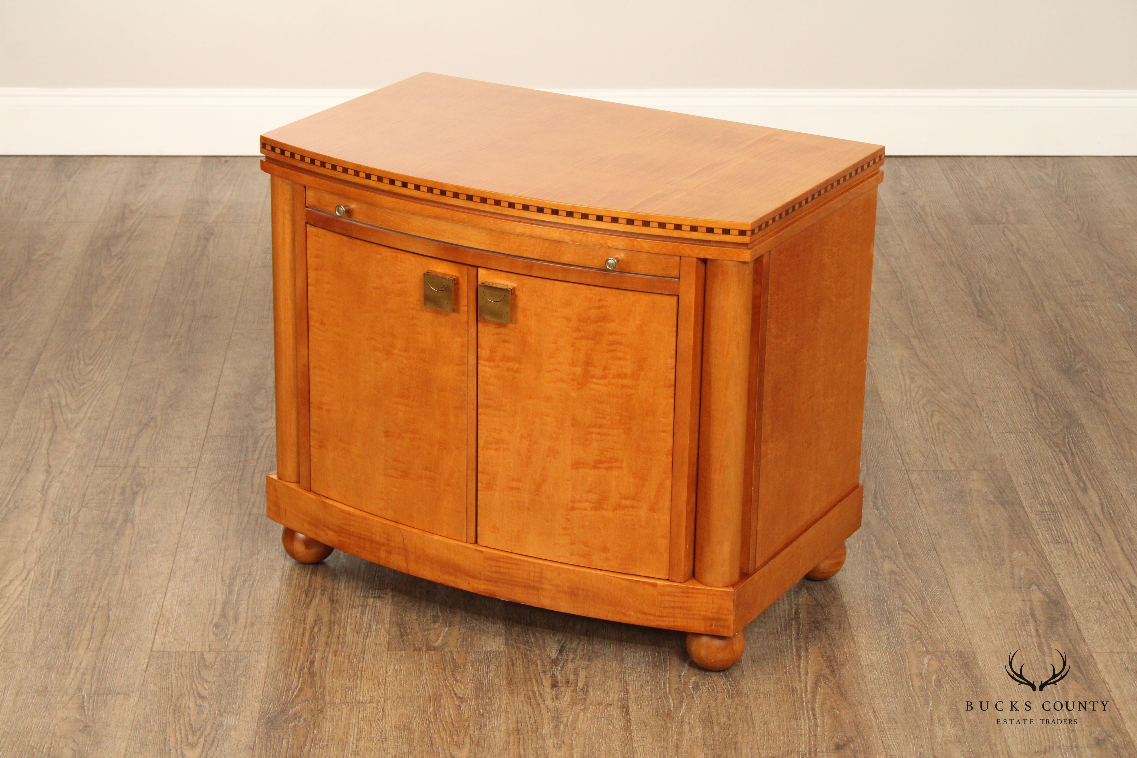 Hickory White Genesis Collection Biedermeier Style Maple Cabinet Nightstand