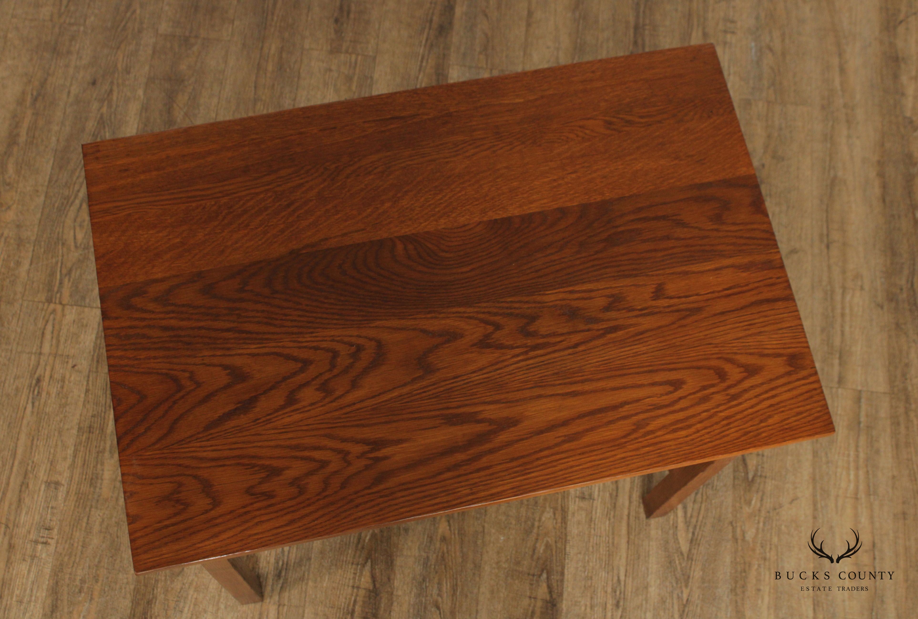 Antique Mission Style Oak Writing Desk