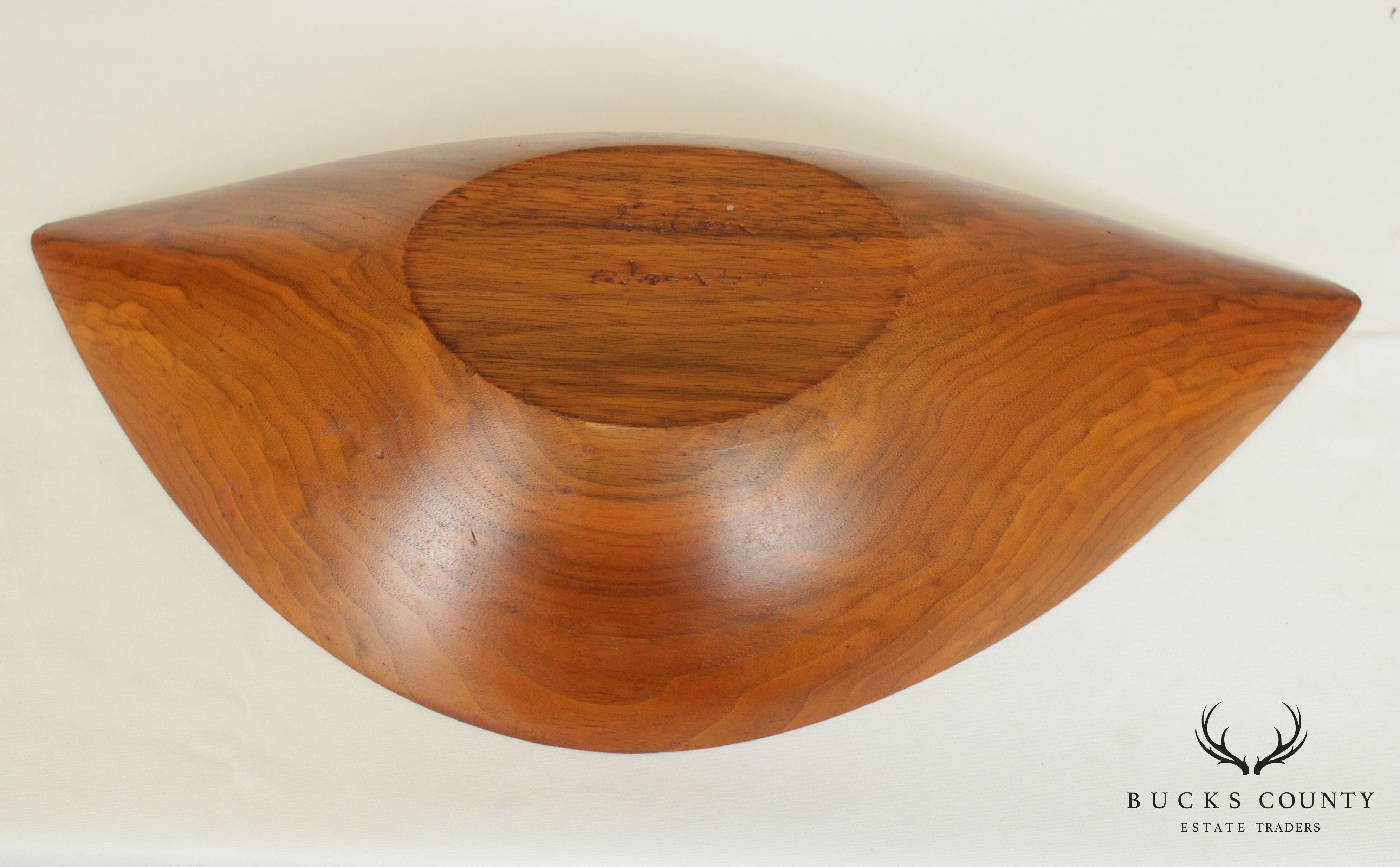 Emil Milan Mid Century Modern Set 2 Sculpted Bowls