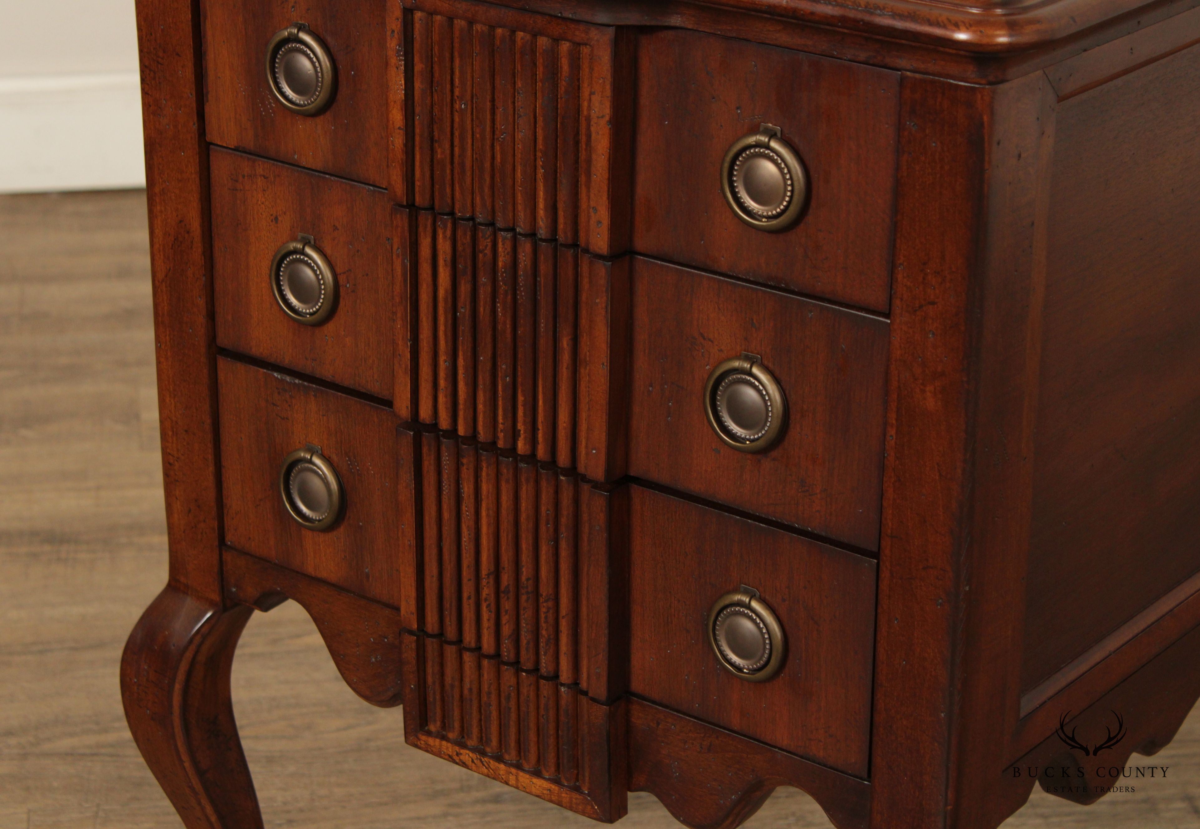 CTH Sherrill Occasional French Style Three Drawer Side Table