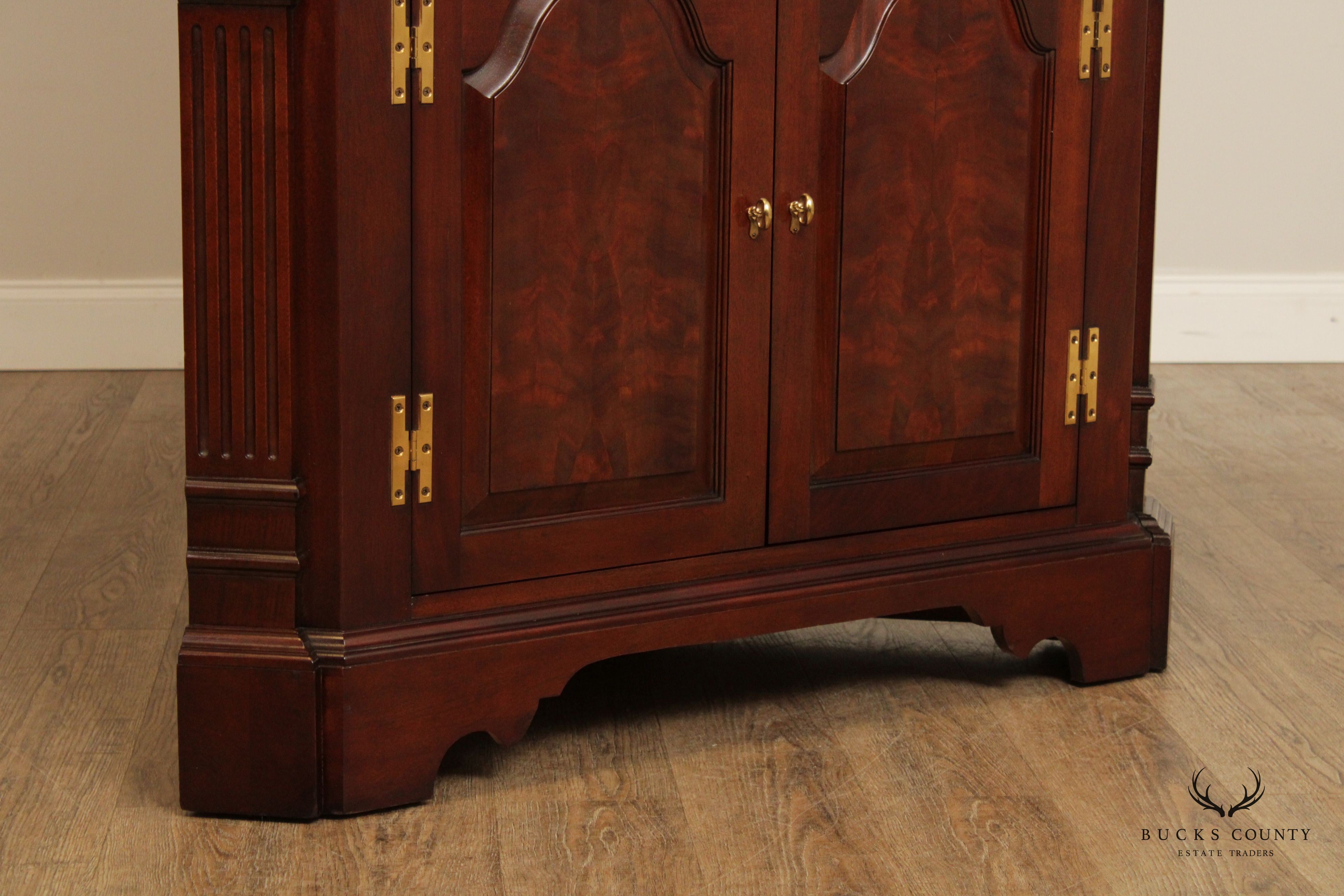 Councill Chippendale Style Mahogany Corner Cabinet