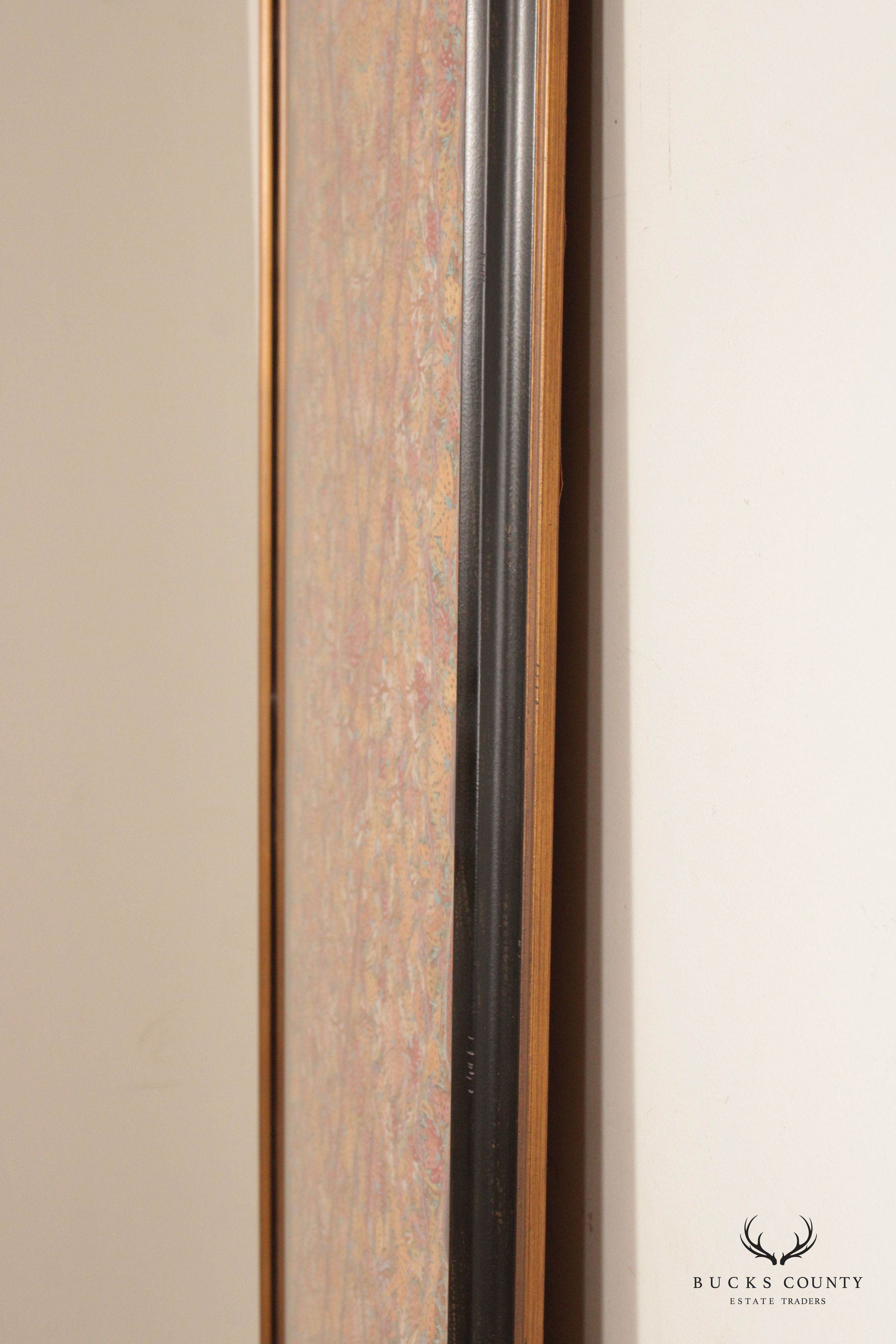 Kashmiri Style Hand Embroidered Crewel Framed Textile