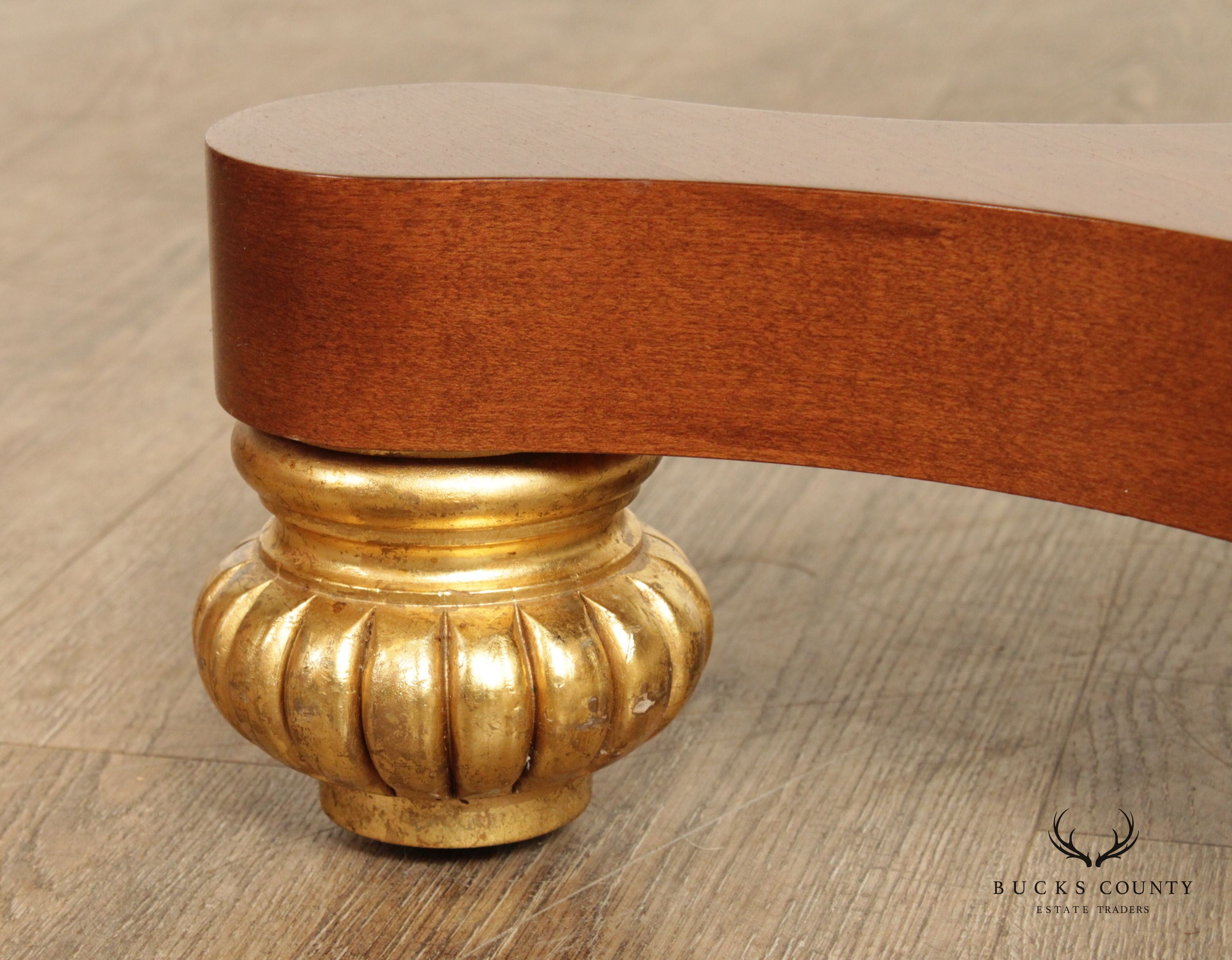 Regency Neoclassical Style Round Granite Top Center Table