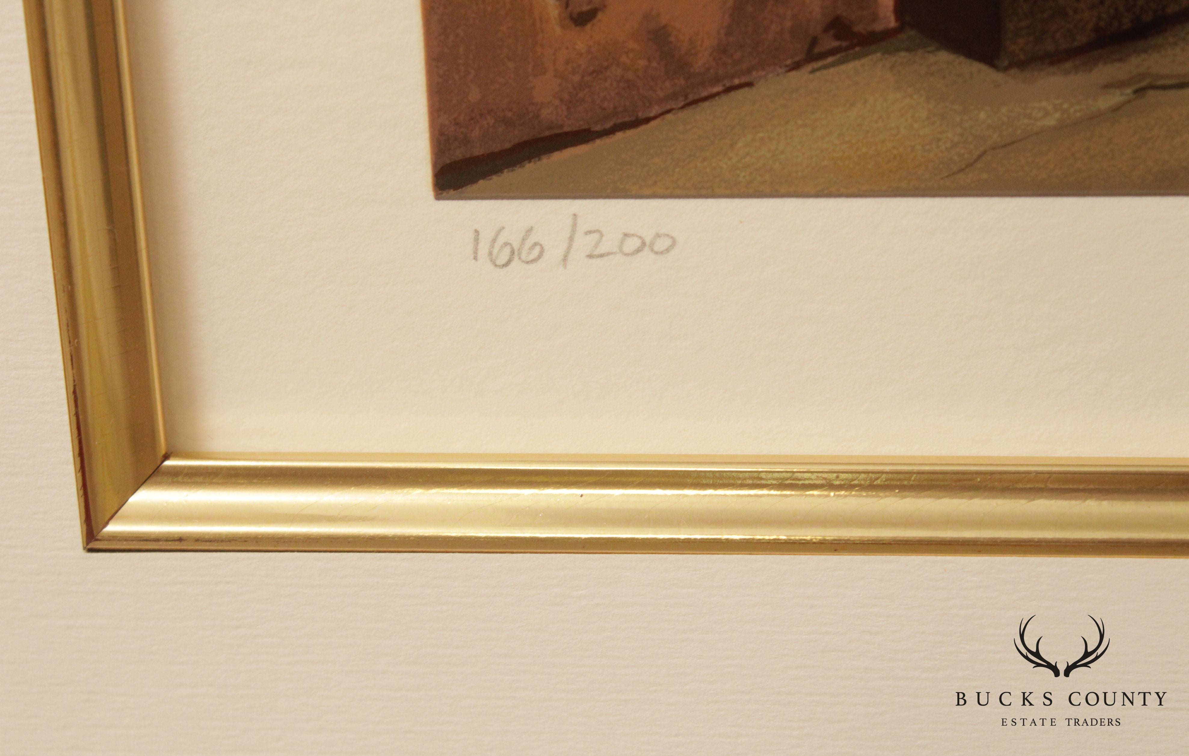 Liudimila Kondakova 'Place Du Tertre', Custom Framed Serigraph