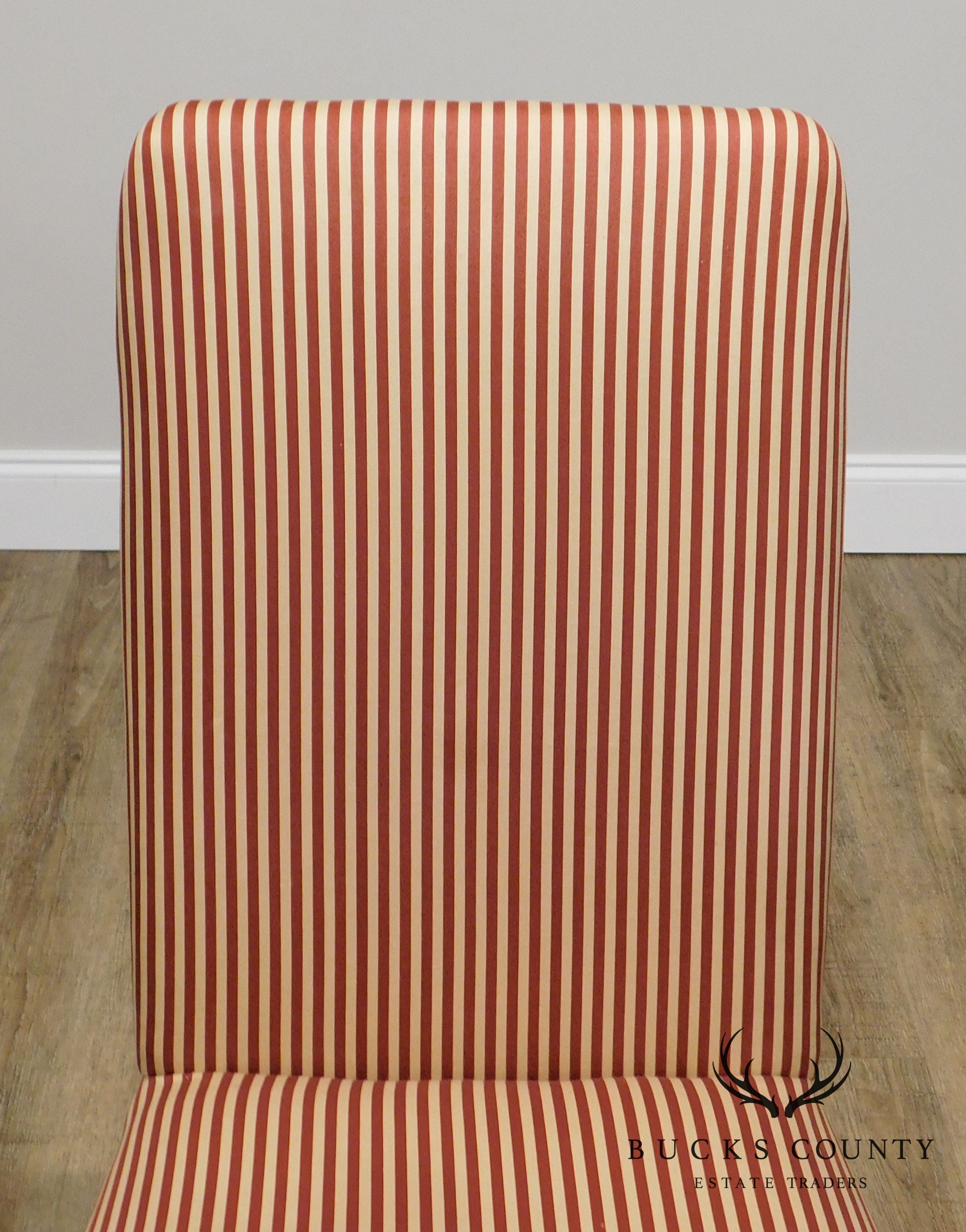 George III Style Quality Upholstered Back Side Chair